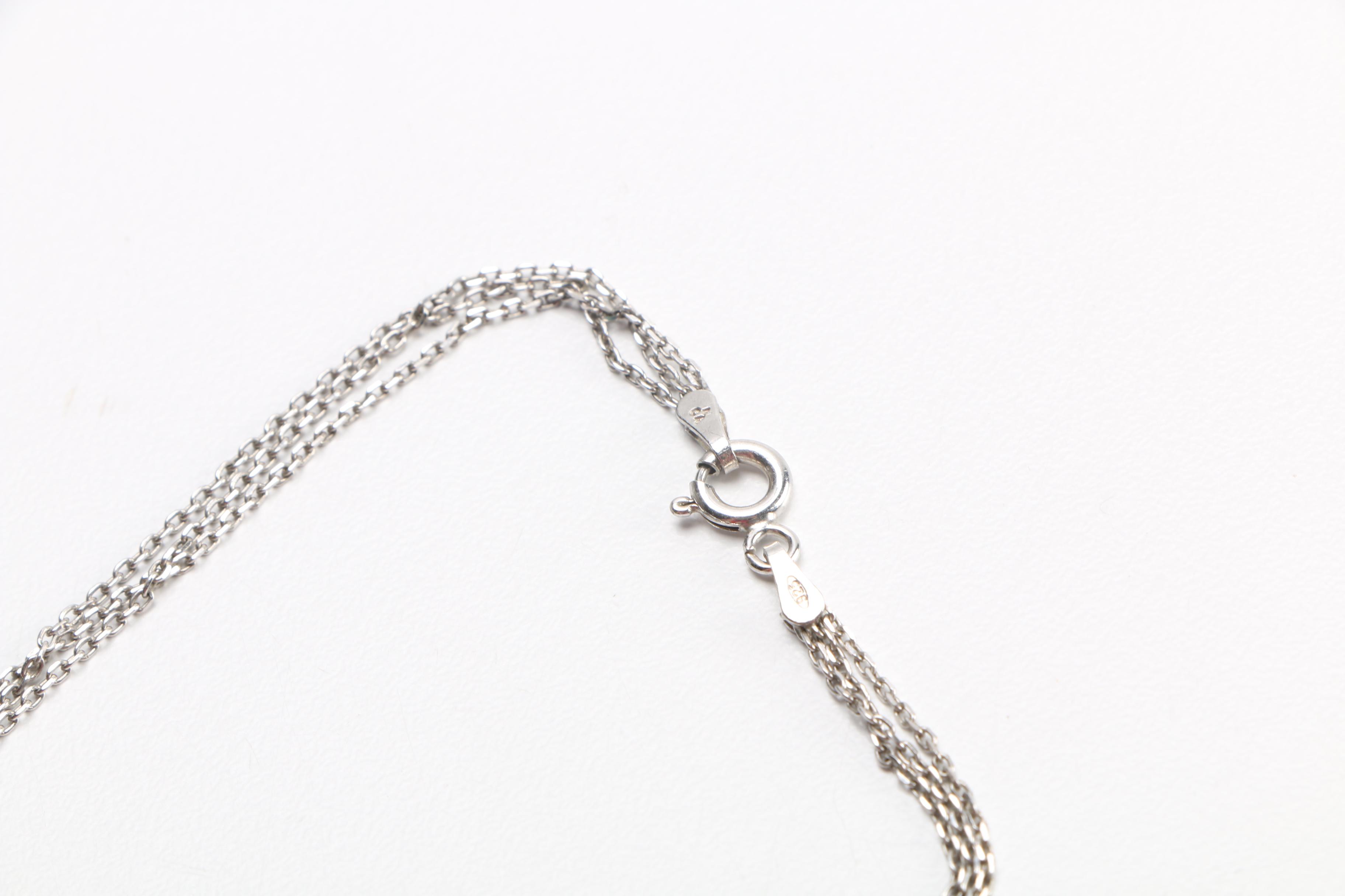 Sterling Silver Jewelry Including Manatee Brooch