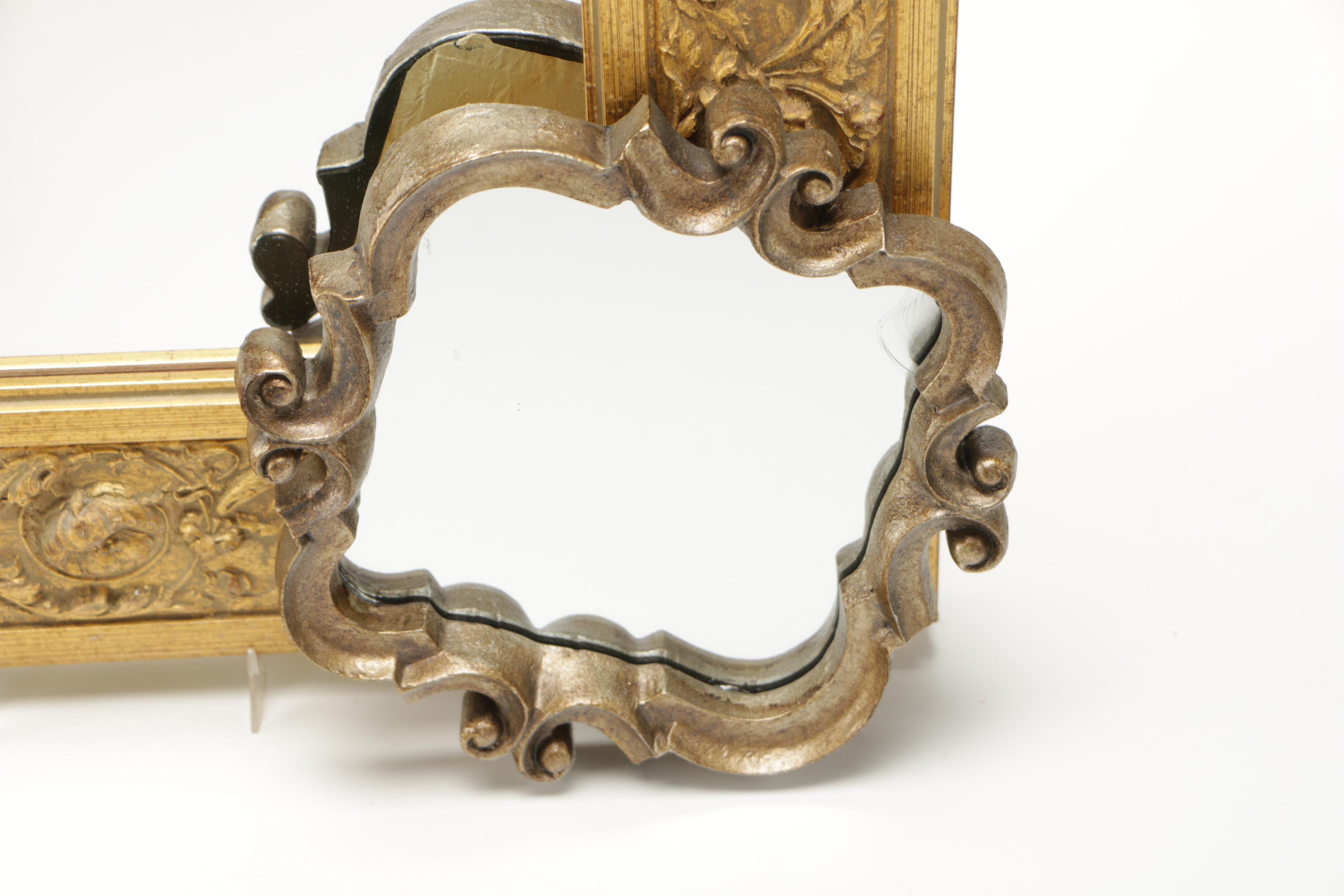 Collection of Ornate Framed Mirrors.