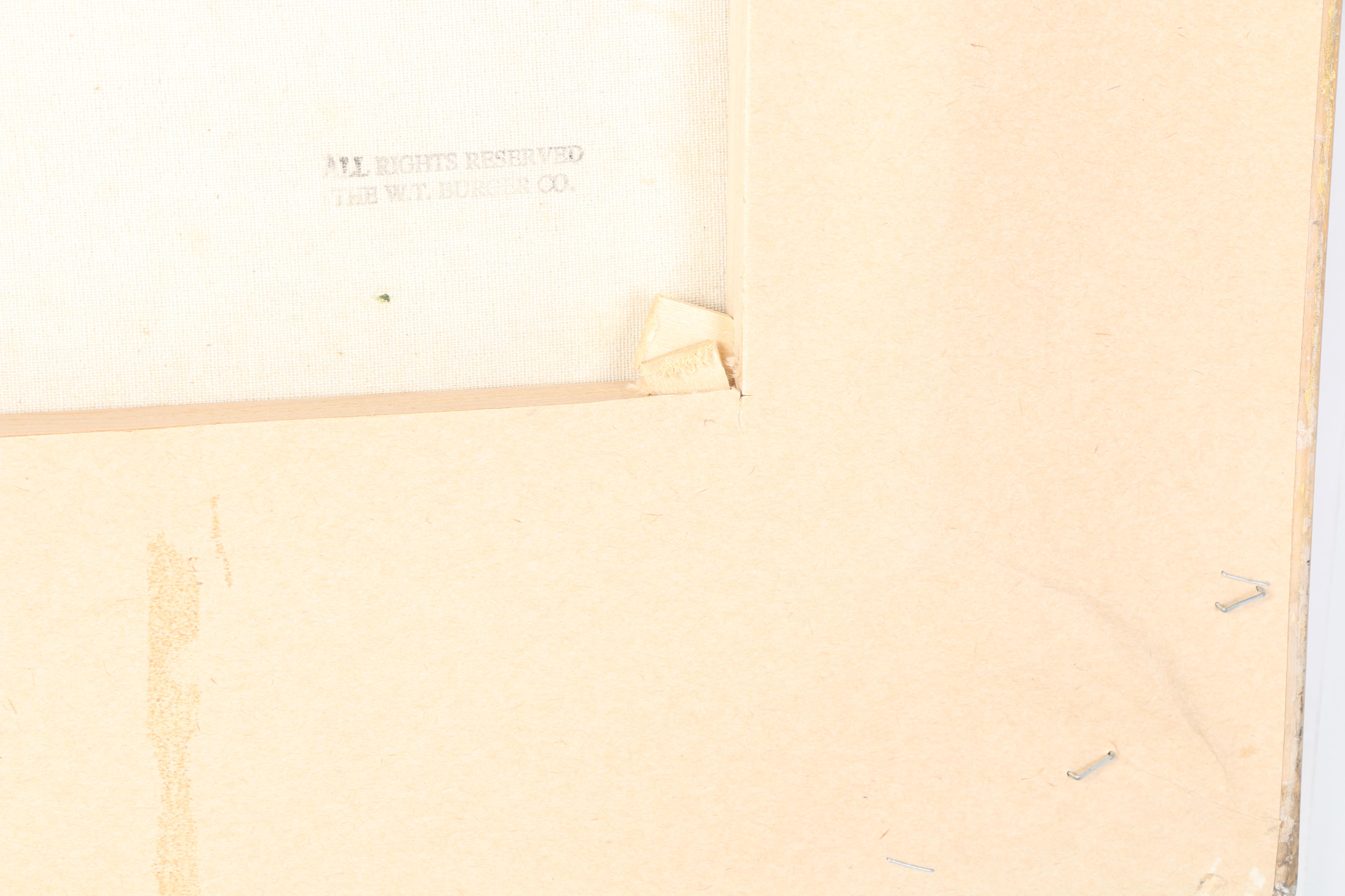 R. Watson Oil Painting on Canvas "Park Scene"