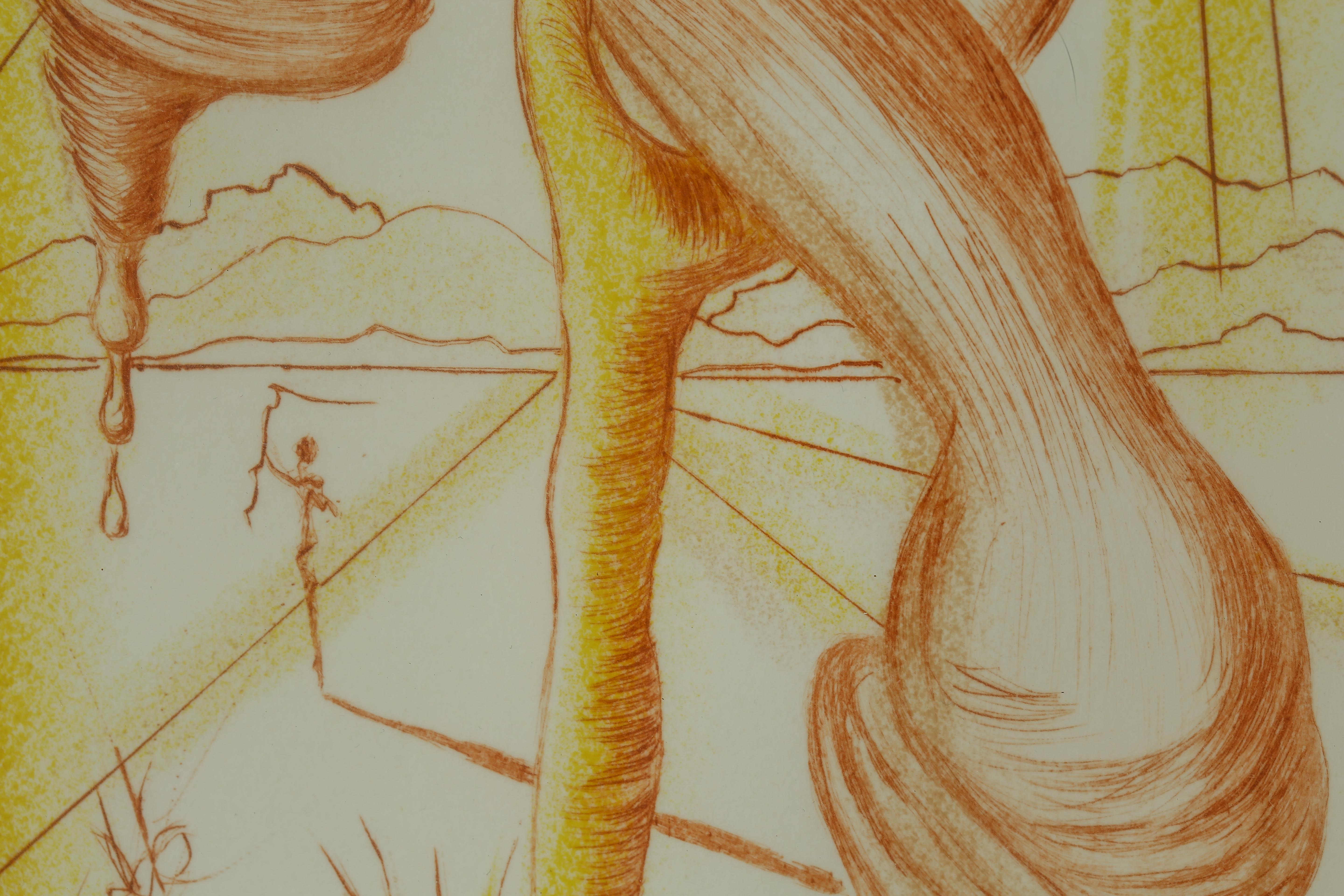 Salvador Dali Second Edition Restrike Etching "Telephone Mou"