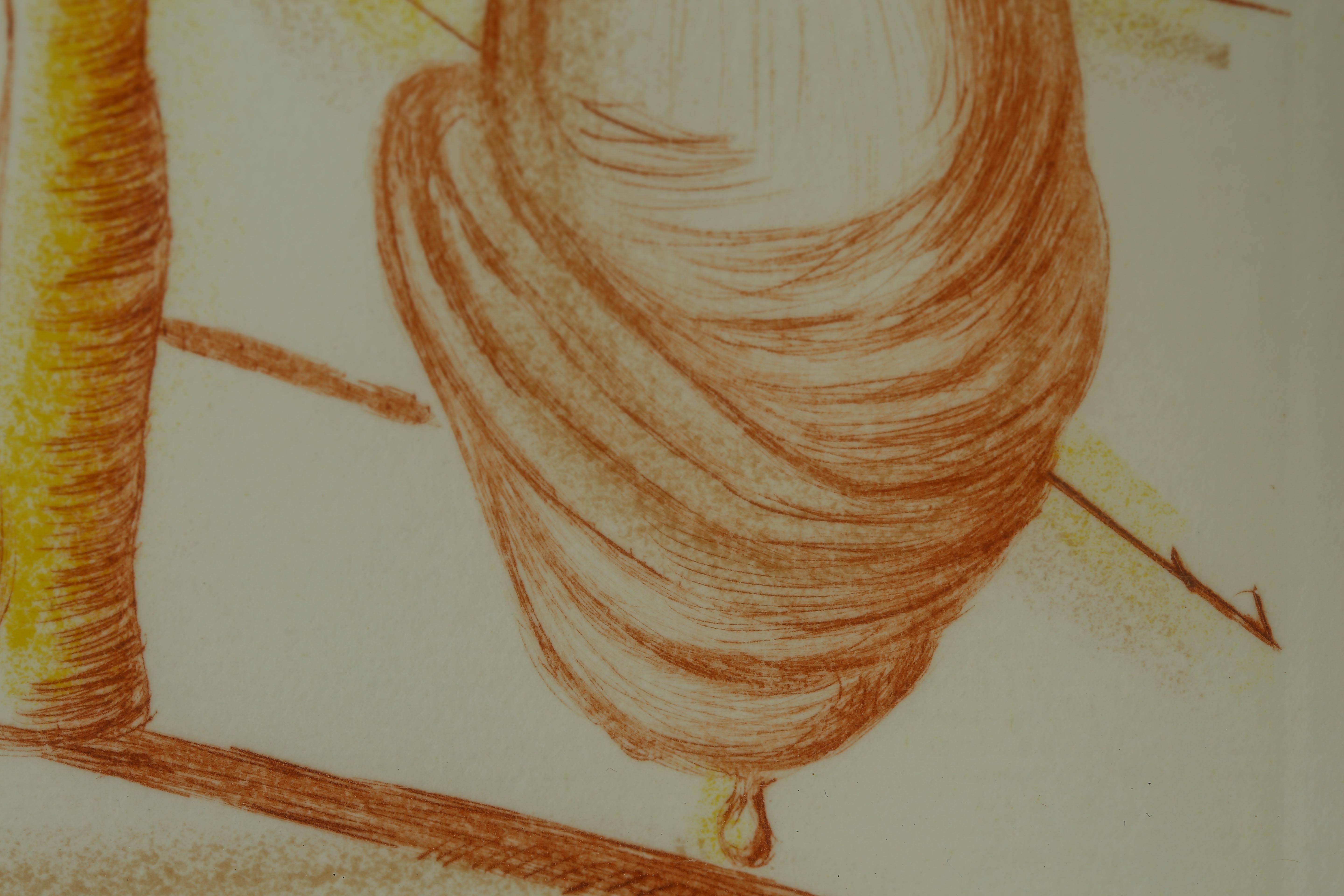 Salvador Dali Second Edition Restrike Etching "Telephone Mou"