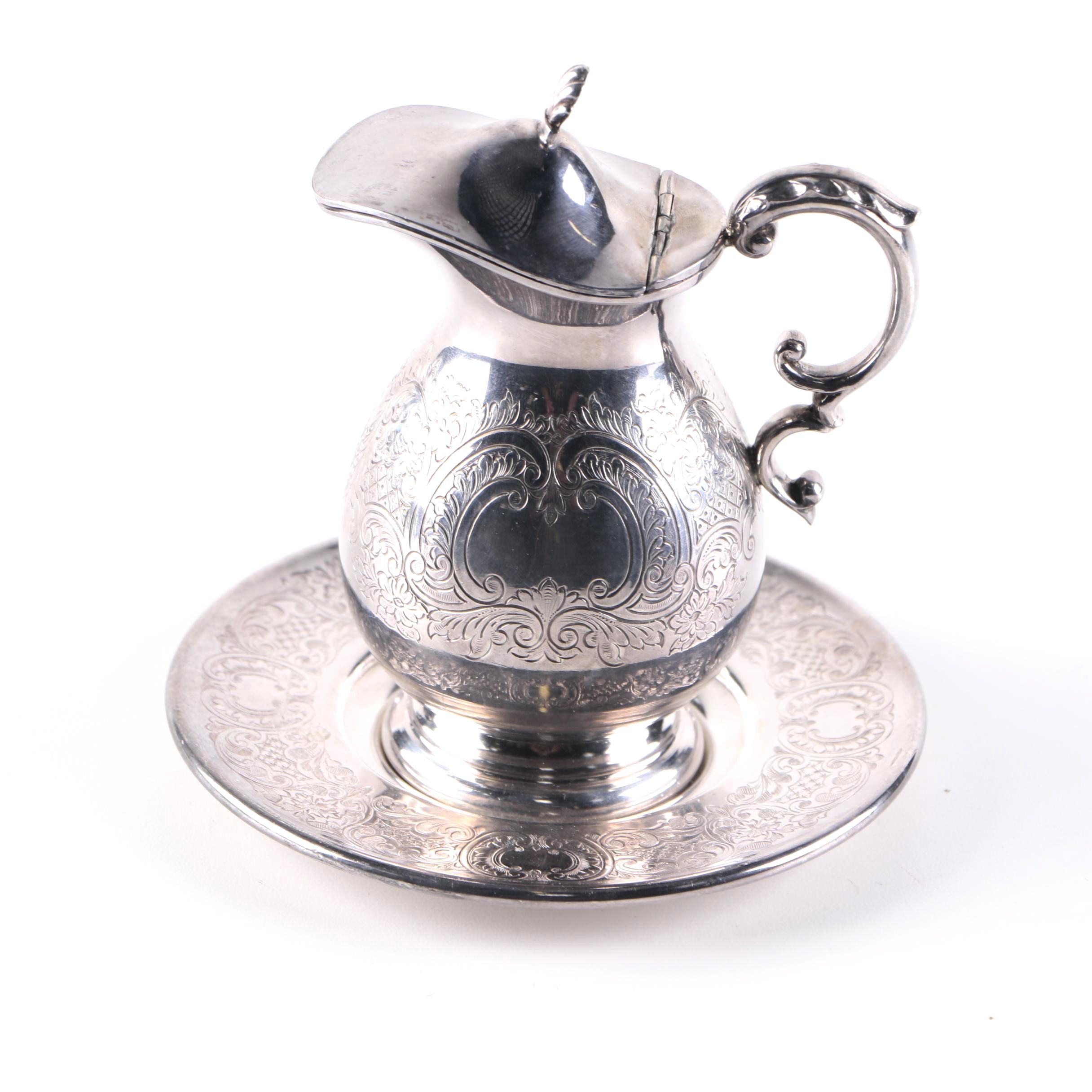 Barker Brothers English Silver Plate Creamer and Saucer