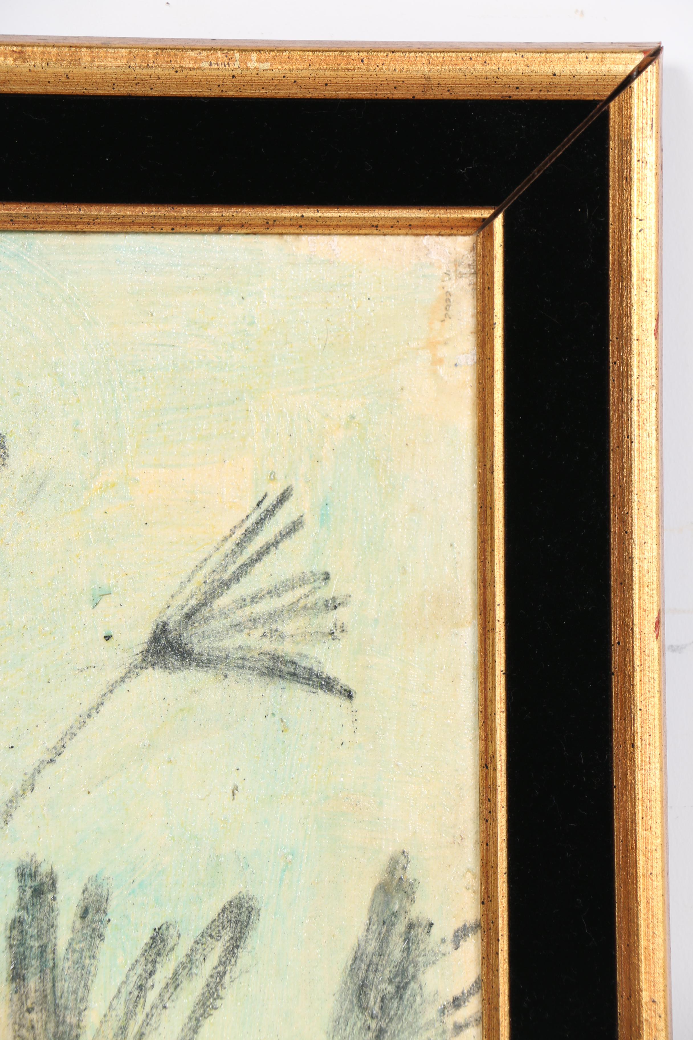 Pascal Cucaro Mid-Century Still Life Oil Painting on Canvas