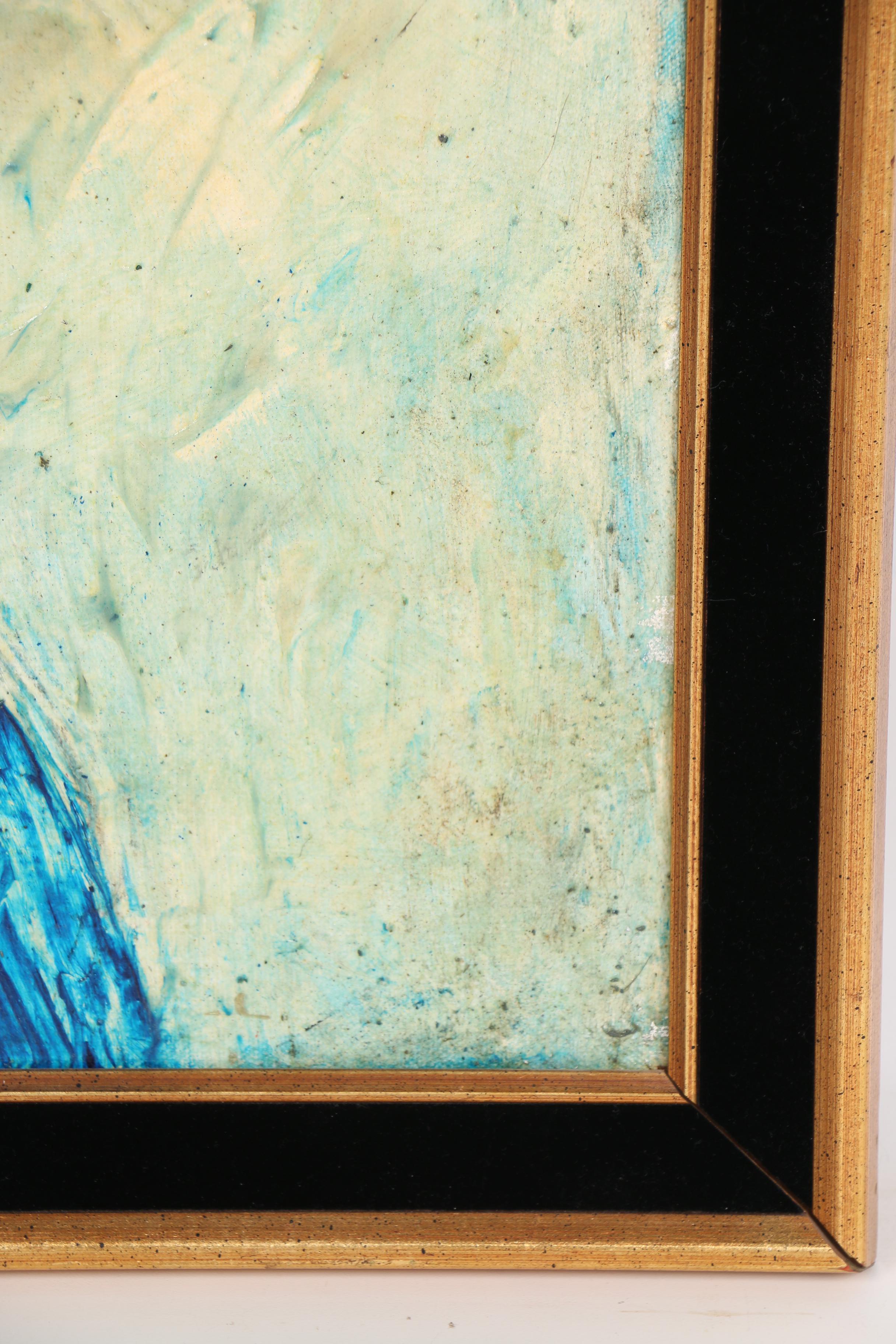 Pascal Cucaro Mid-Century Still Life Oil Painting on Canvas