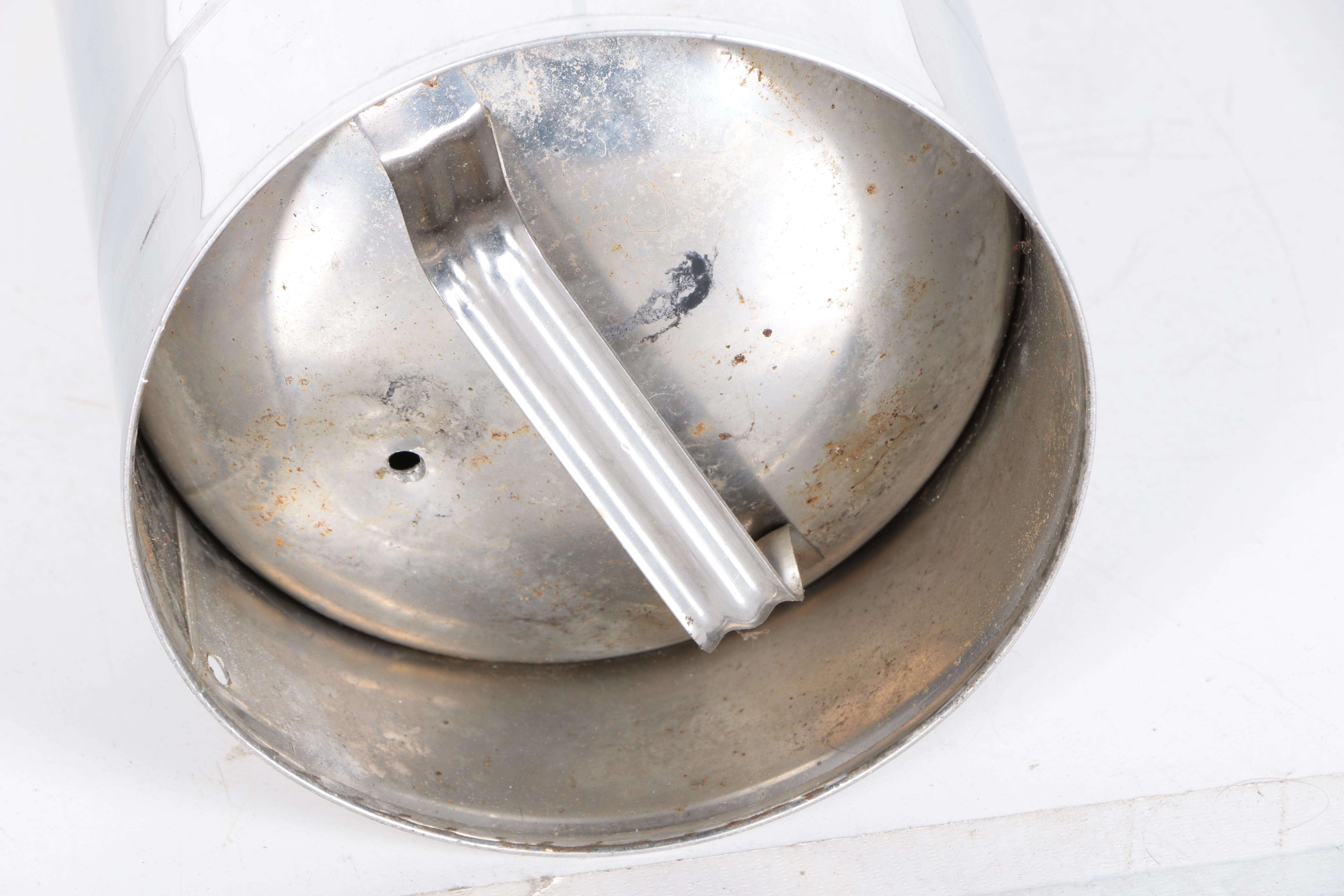 1960s Chrome Fire Extinguisher