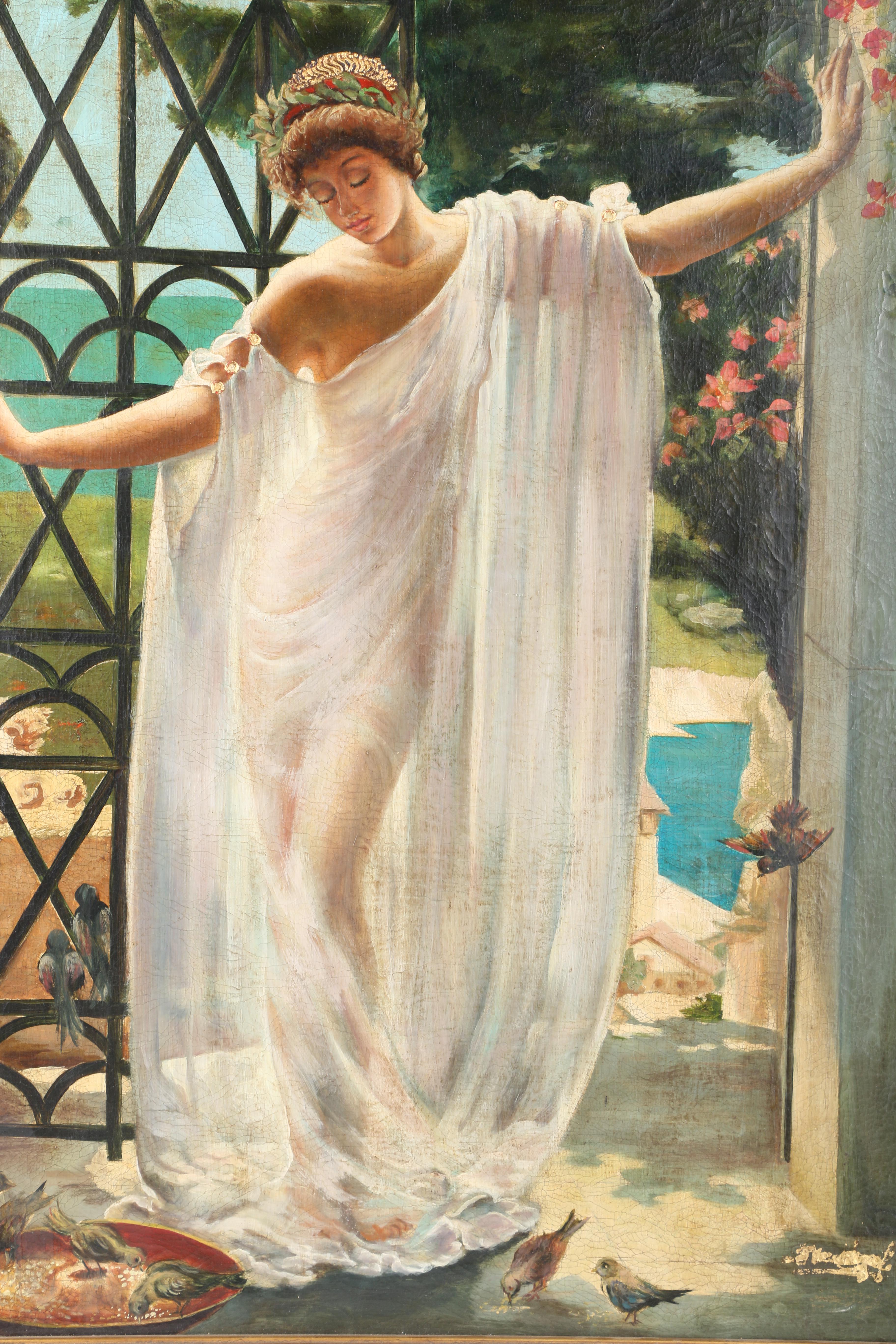 Diana Mendoza Oil on Canvas "Woman Standing"