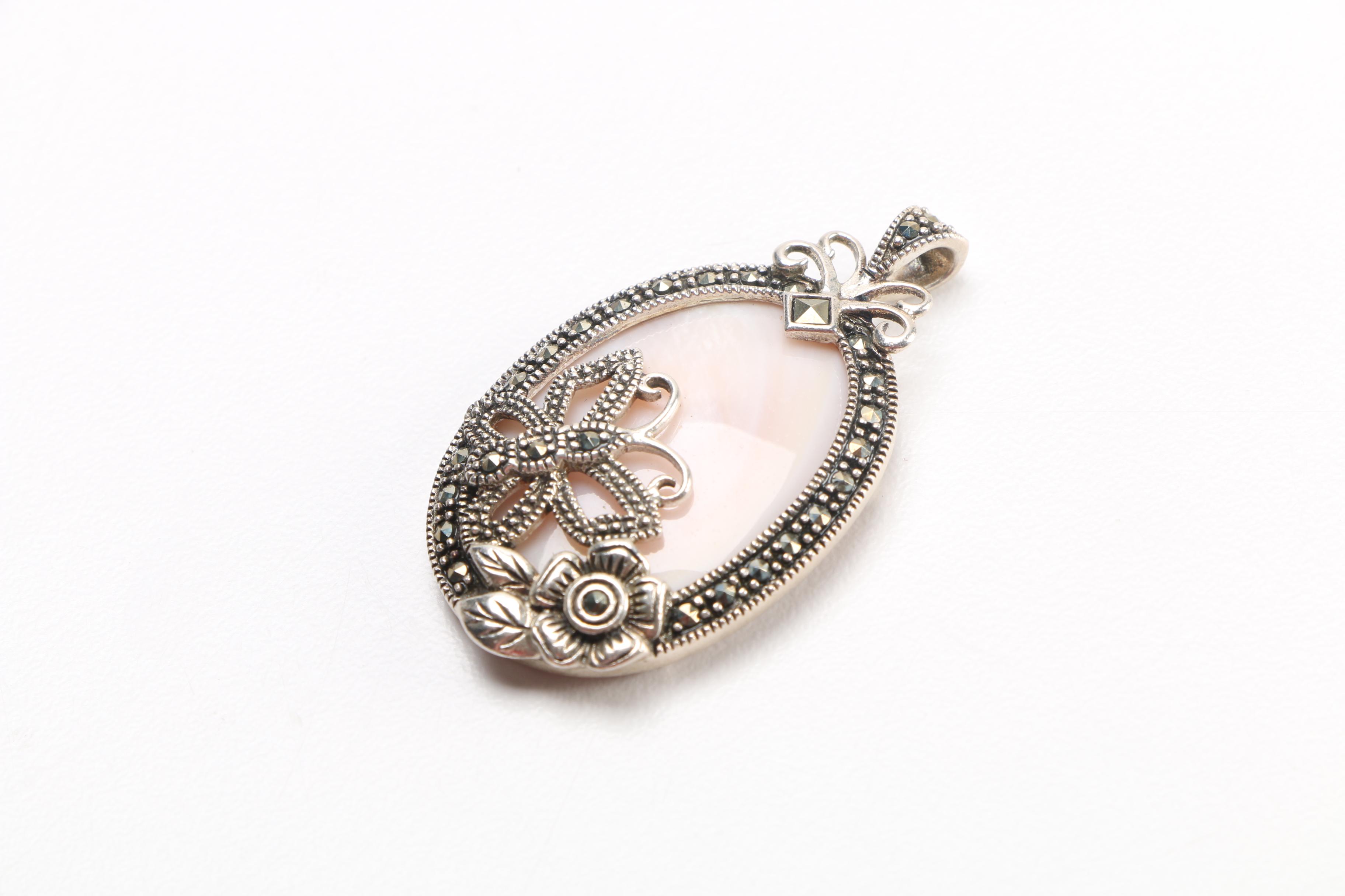 Sterling Silver, Shell and Stone Jewelry