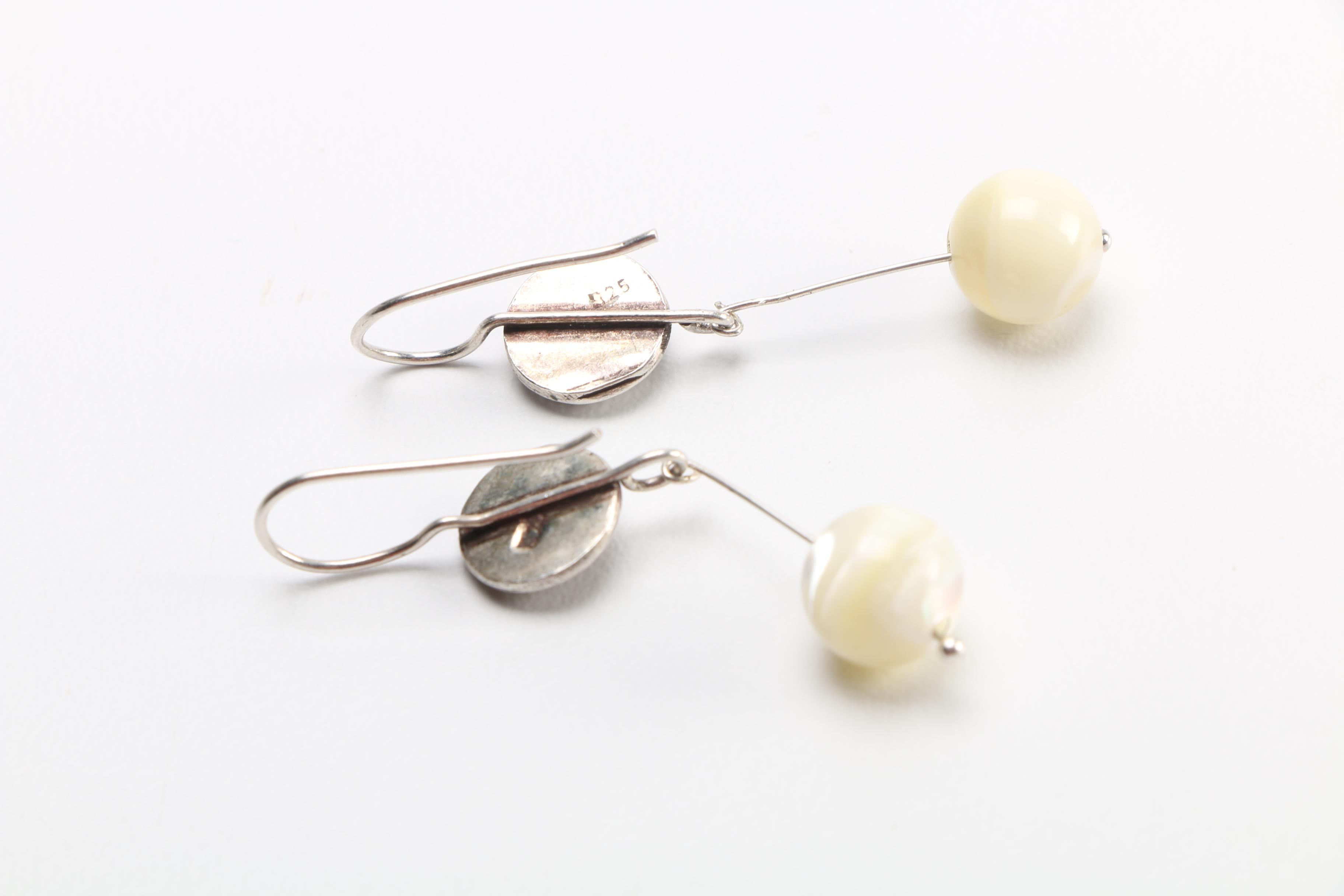 Sterling Silver, Shell and Stone Jewelry