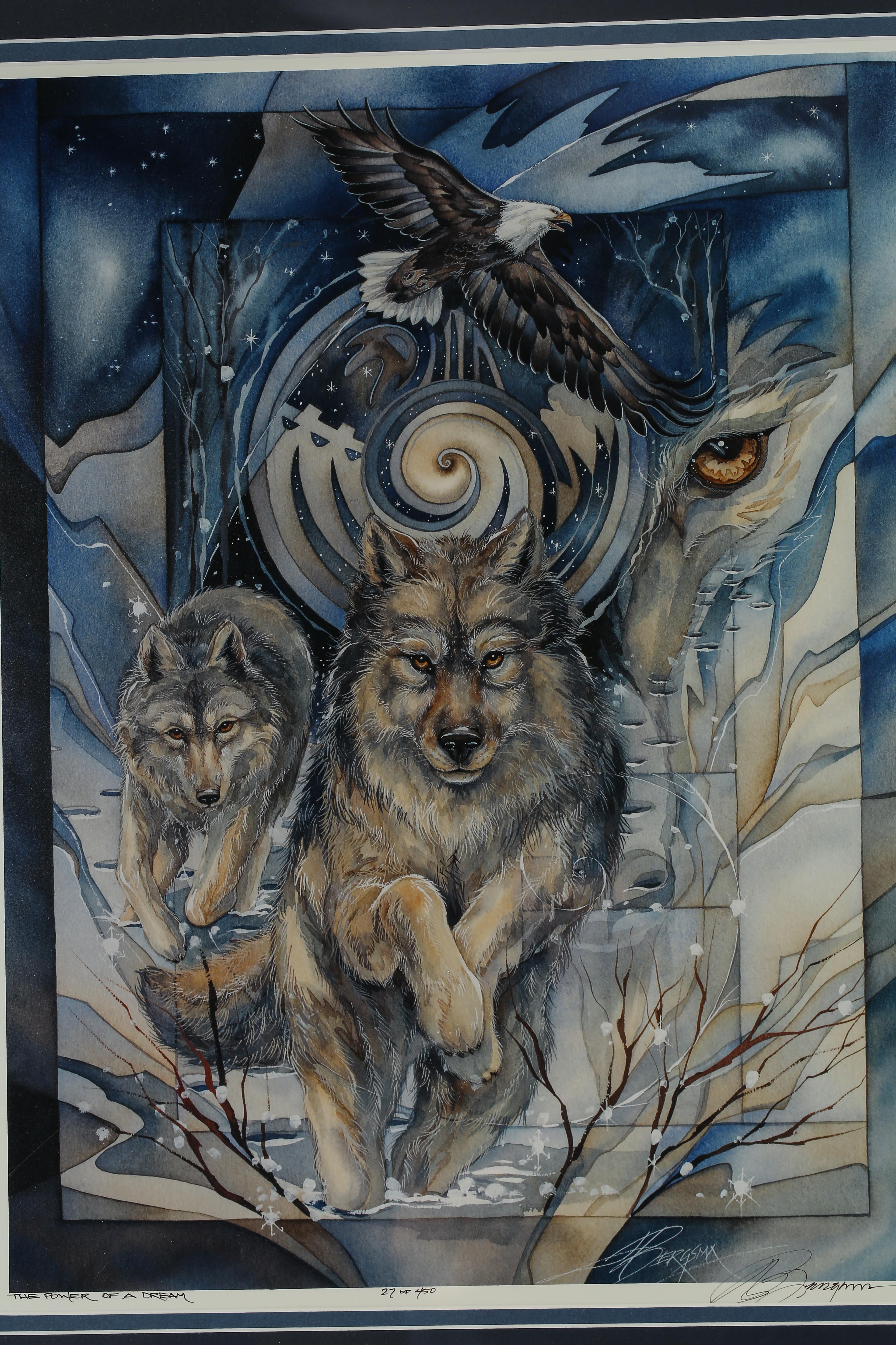 Pair of Jody Bergsma Signed and Numbered Framed Lithographs