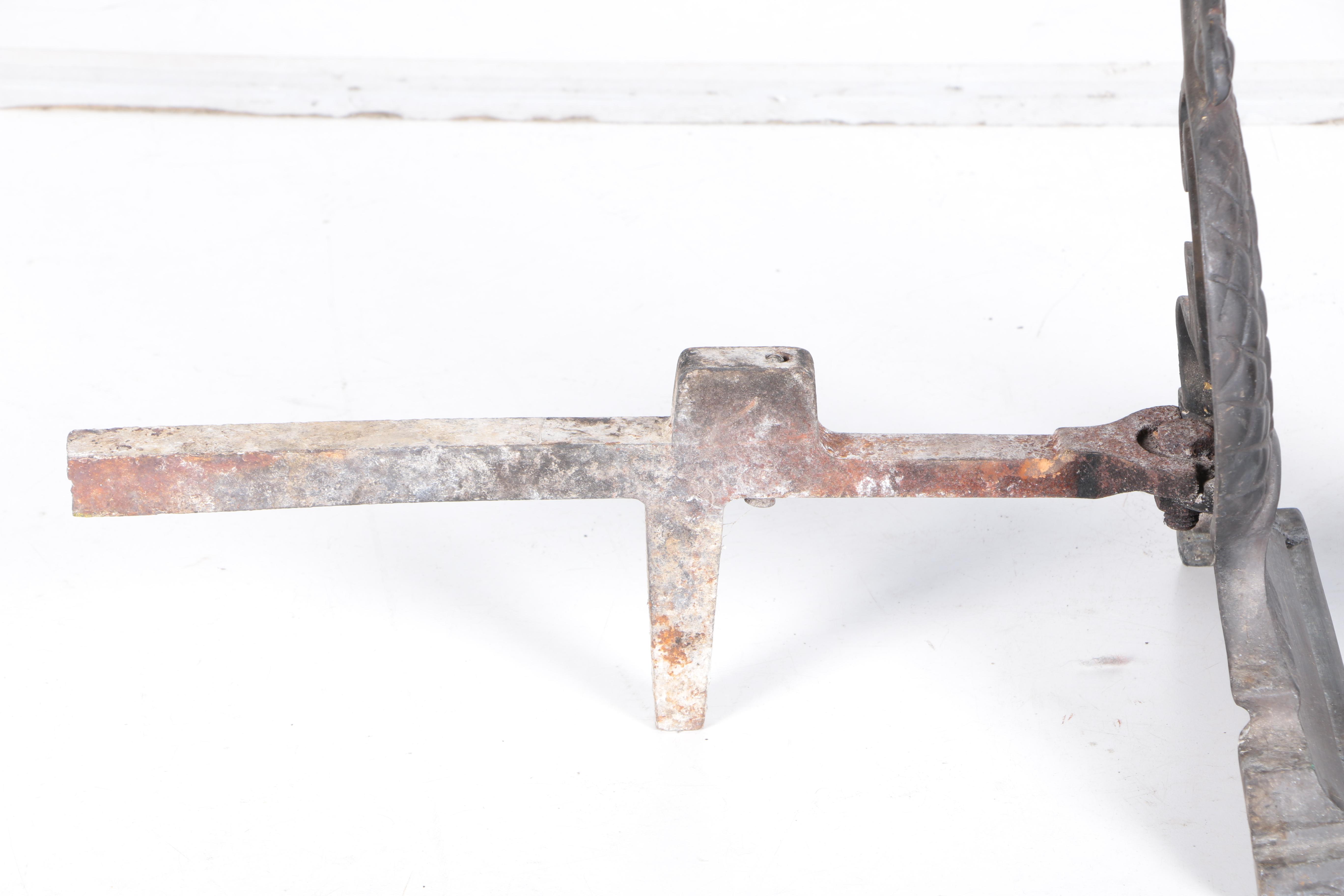 Cast Iron Dragon Andirons