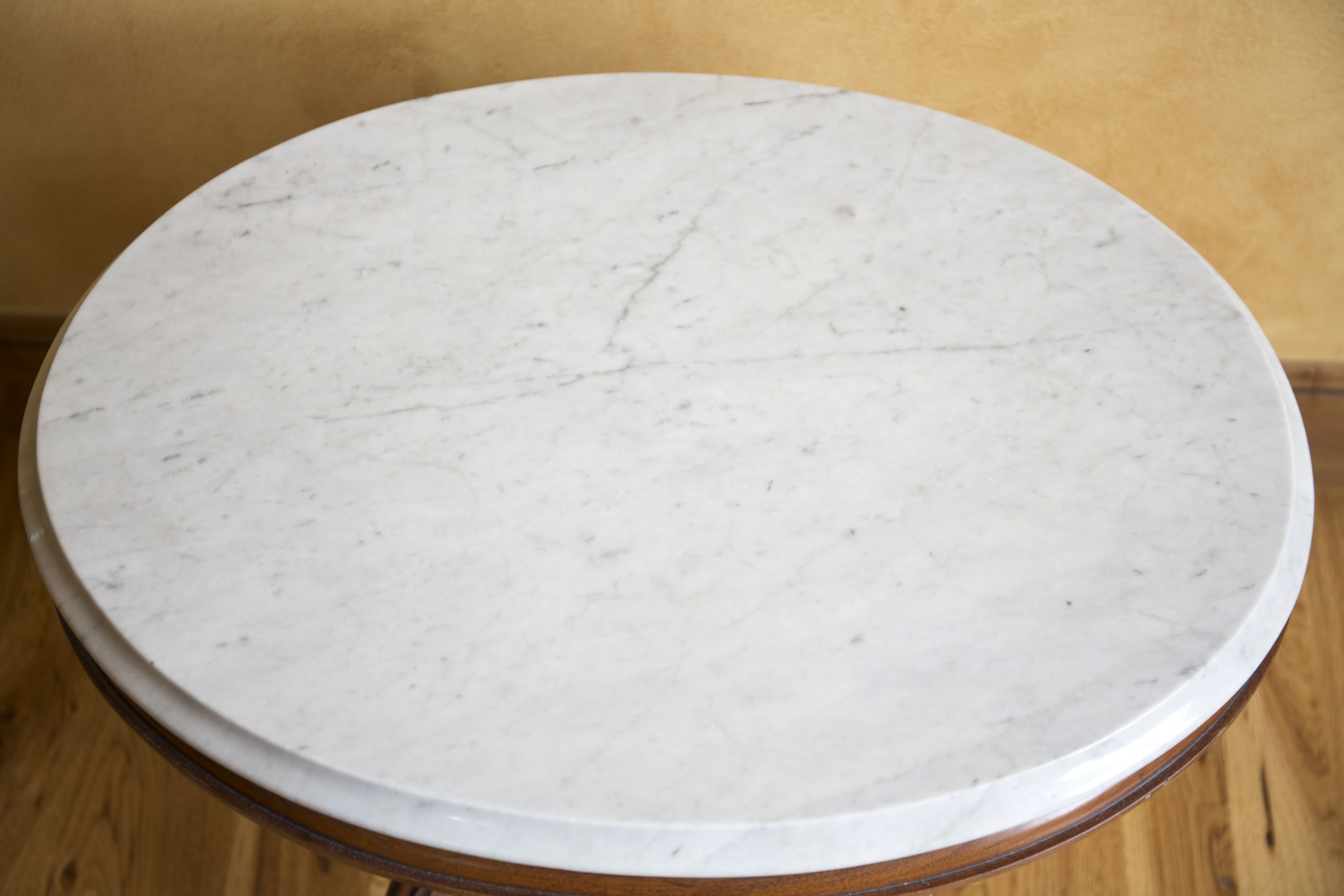 Eastlake Style Marble Top Accent Table