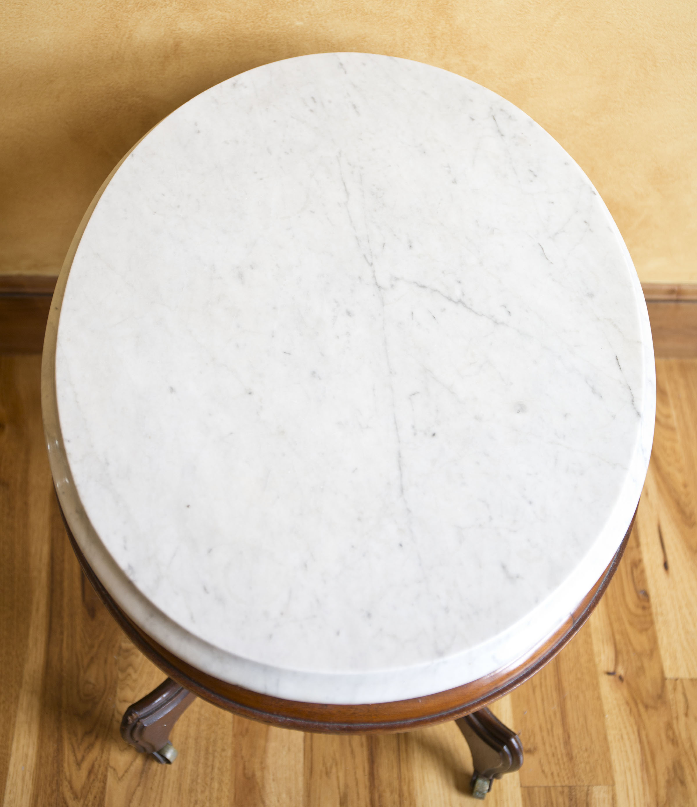 Eastlake Style Marble Top Accent Table