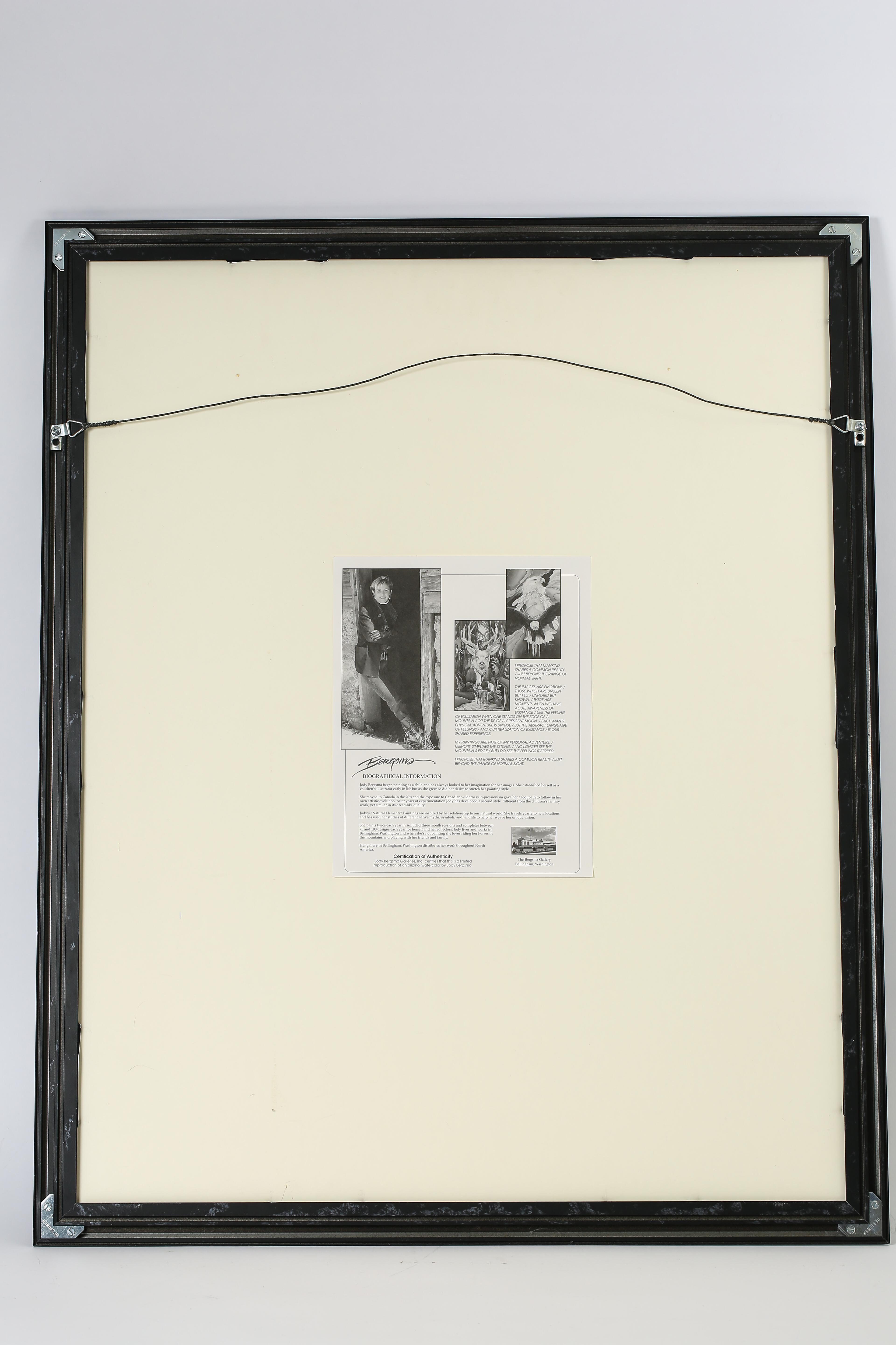 Pair of Jody Bergsma Signed and Numbered Framed Lithographs