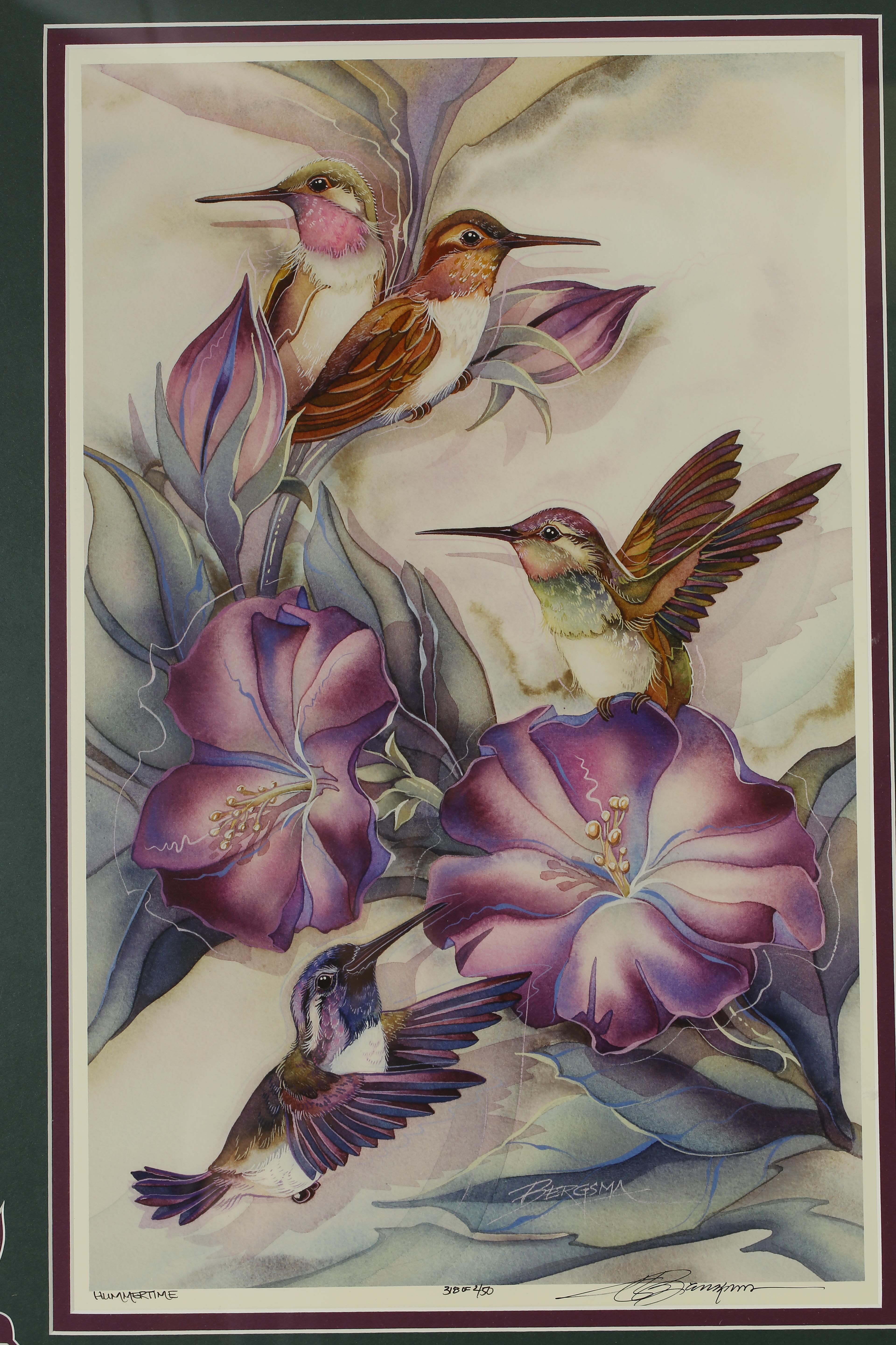 Pair of Jody Bergsma Signed and Numbered Framed Lithographs