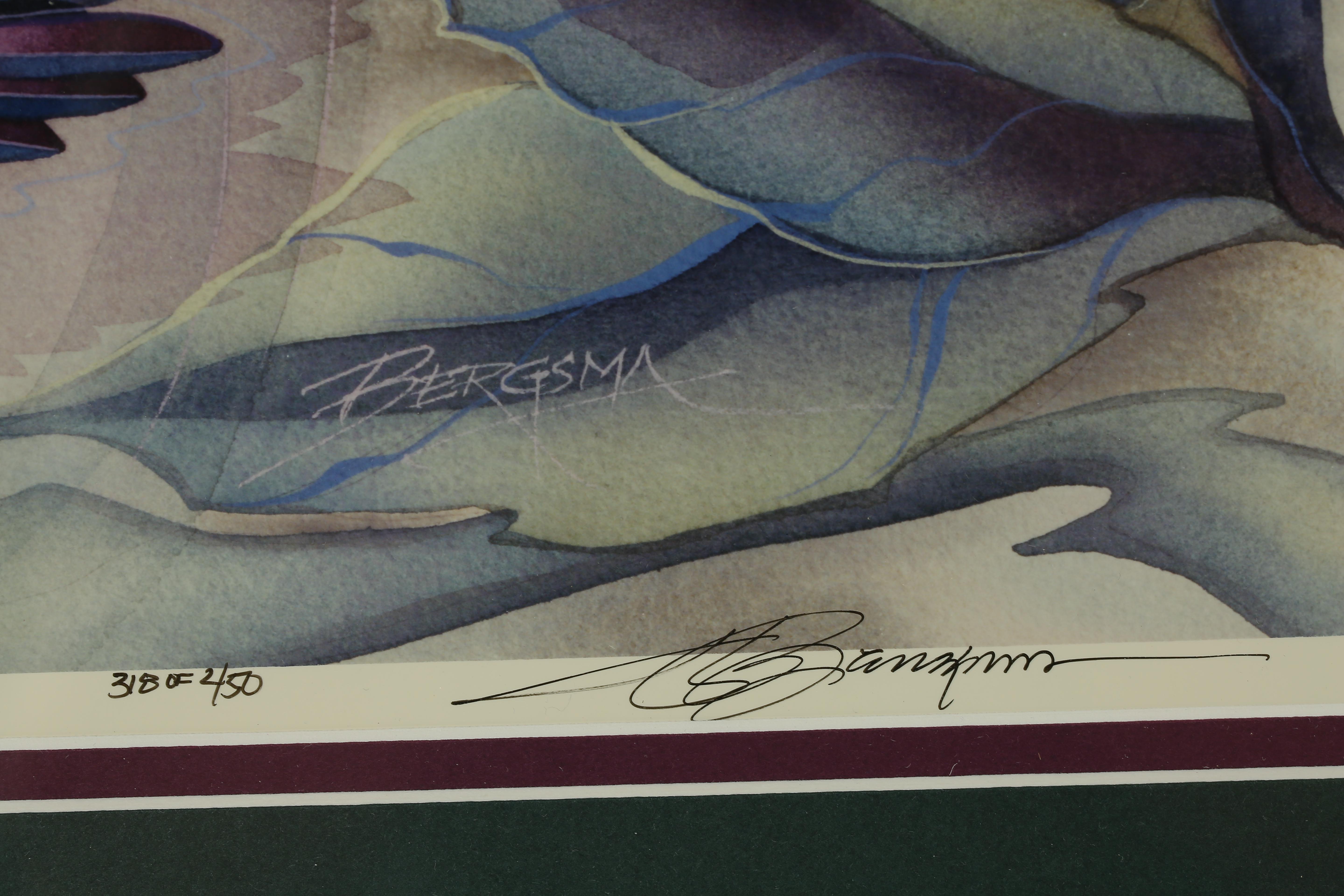Pair of Jody Bergsma Signed and Numbered Framed Lithographs