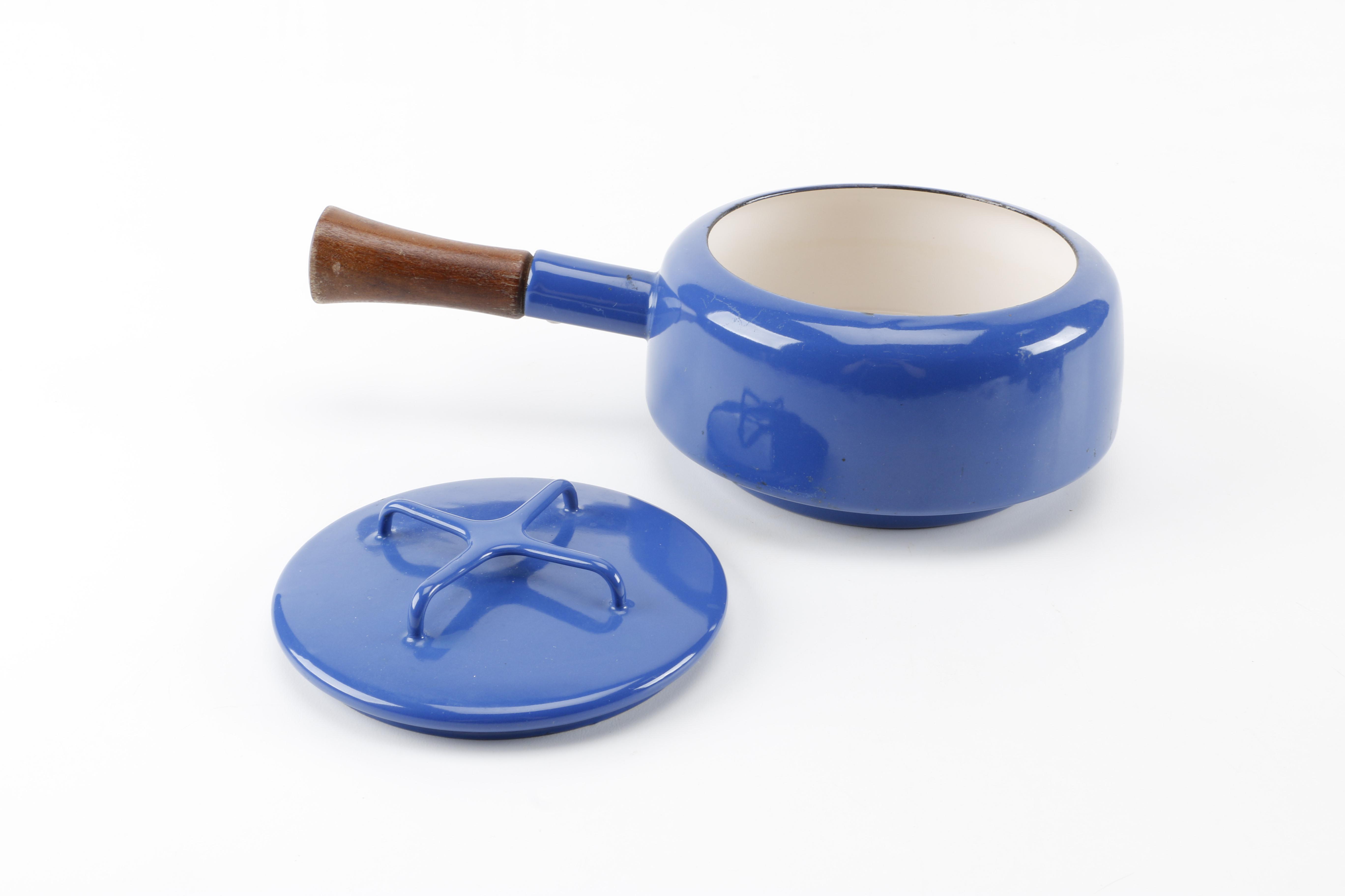 Fondue Pot with Cast Iron Stand by Dansk