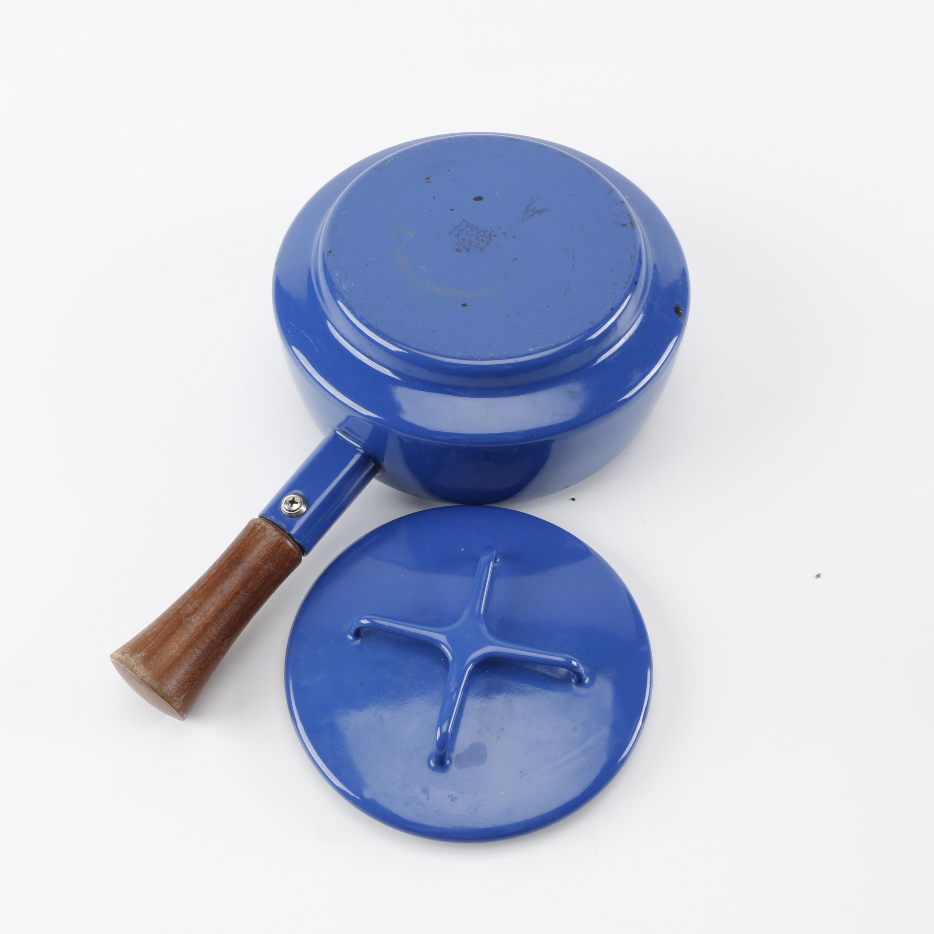 Fondue Pot with Cast Iron Stand by Dansk