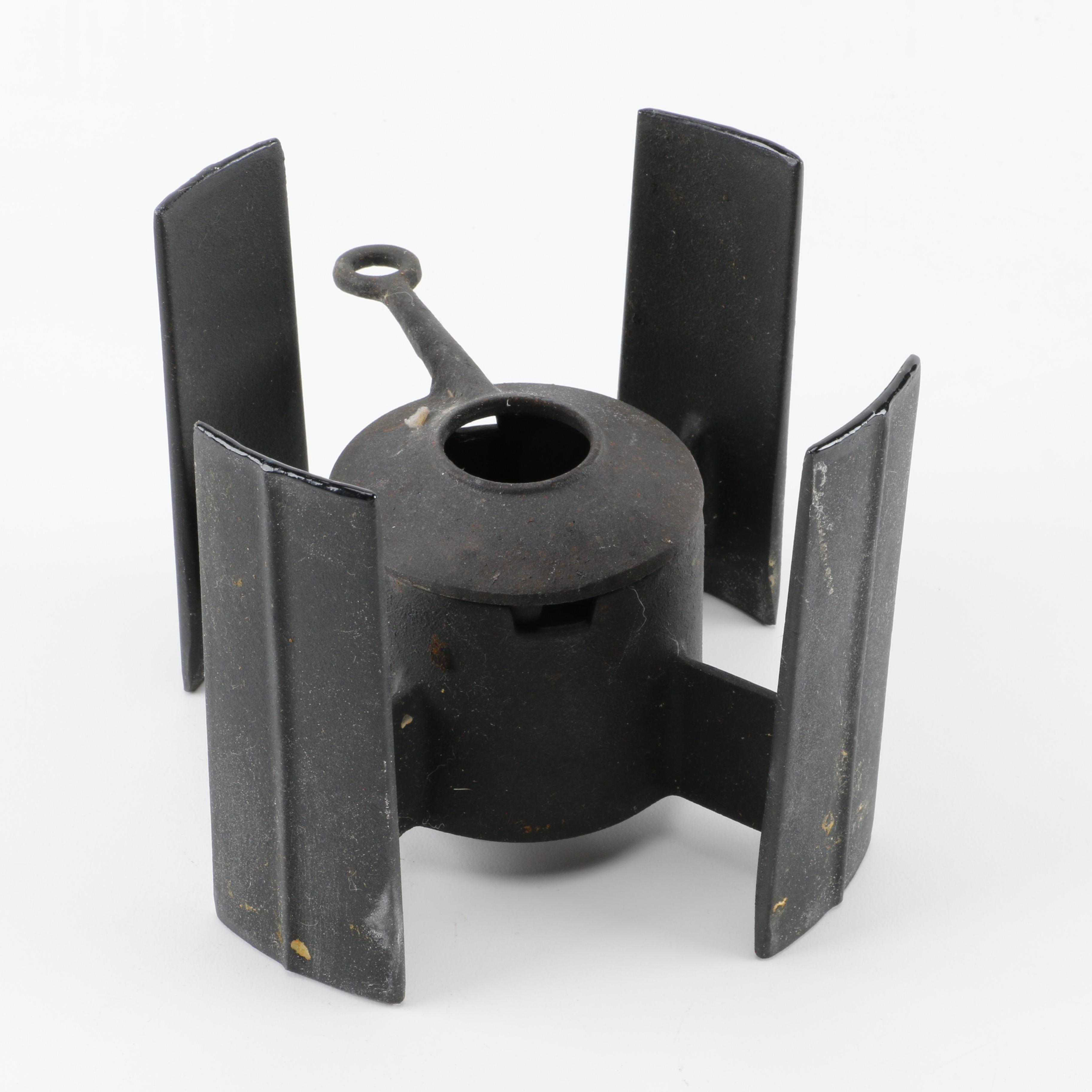 Fondue Pot with Cast Iron Stand by Dansk