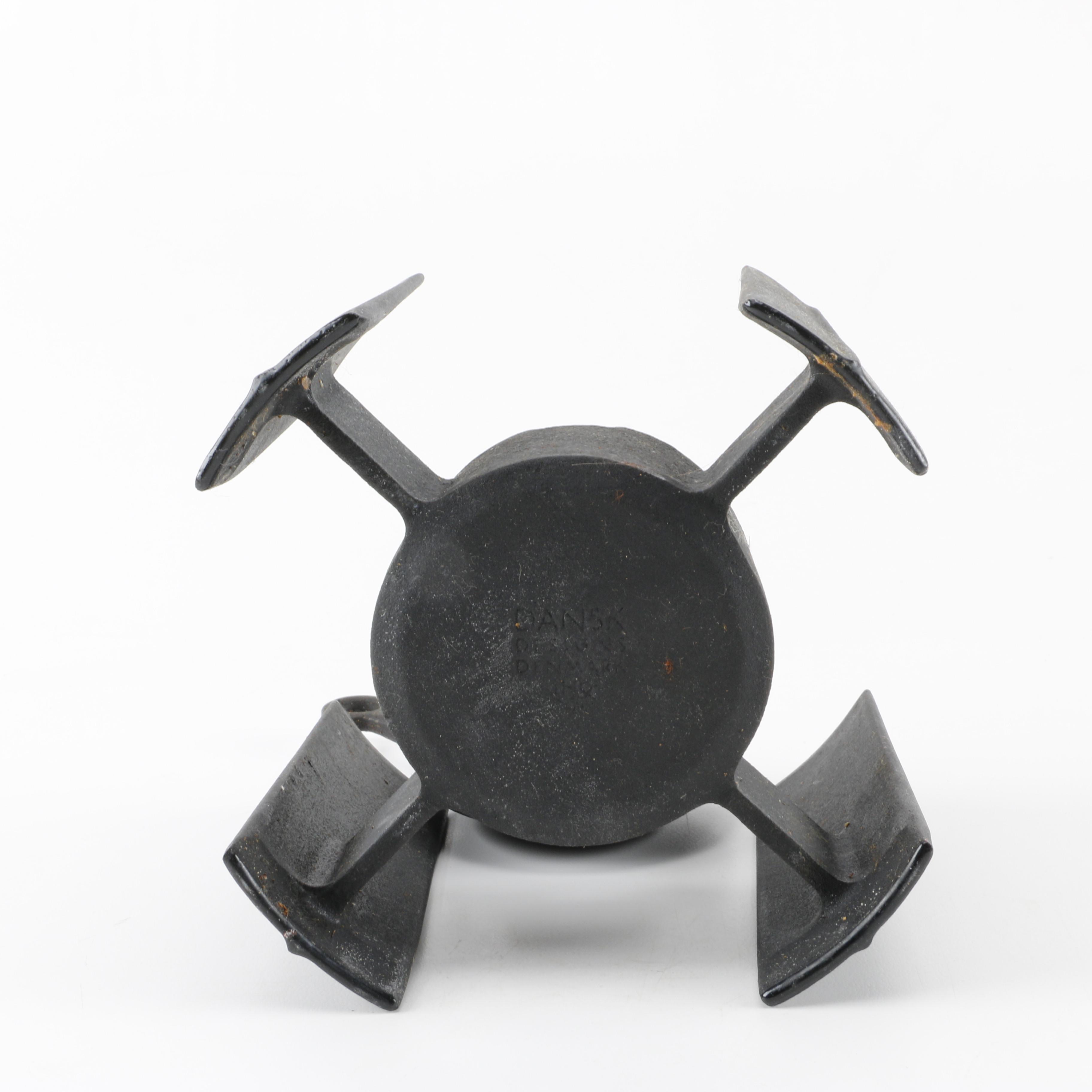 Fondue Pot with Cast Iron Stand by Dansk