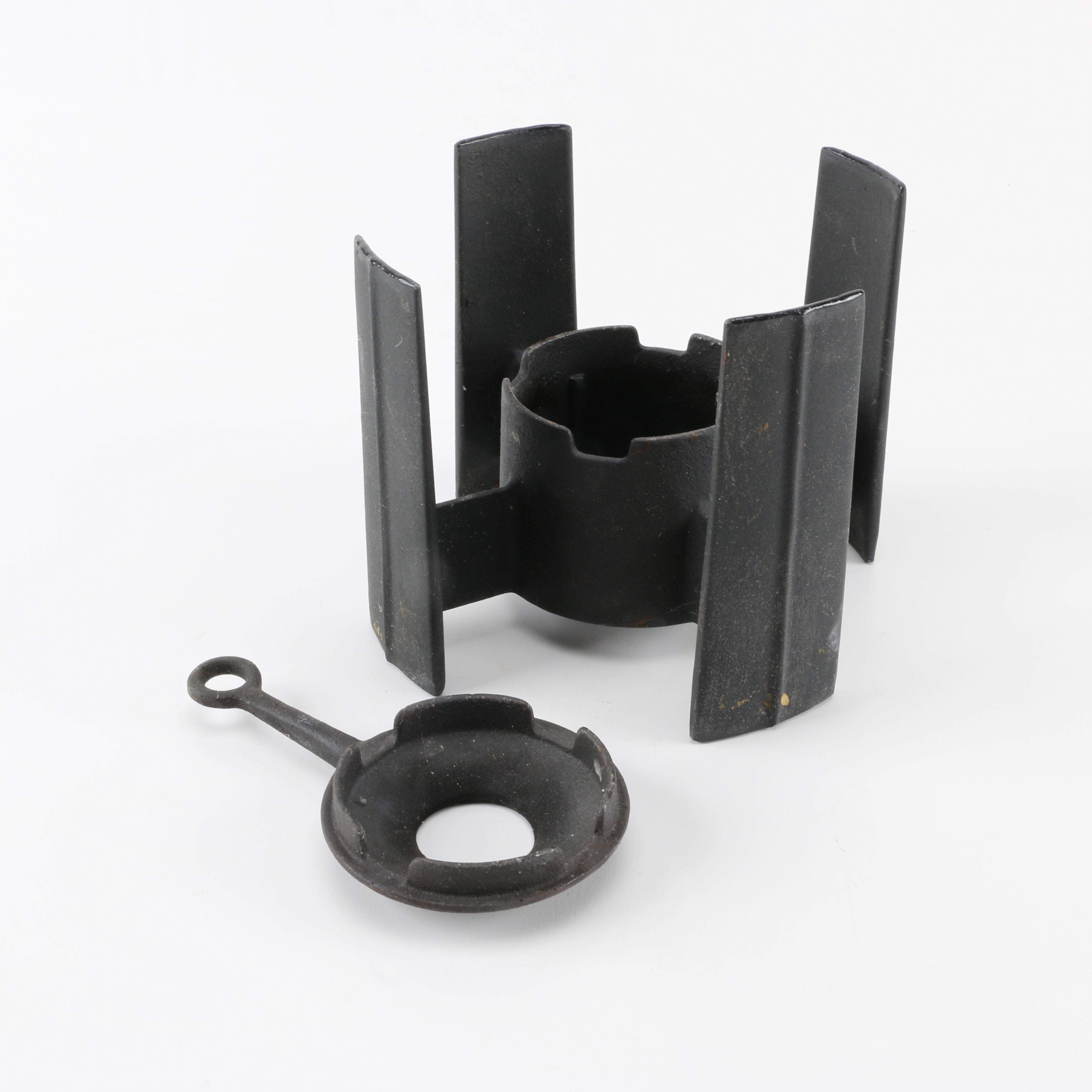 Fondue Pot with Cast Iron Stand by Dansk