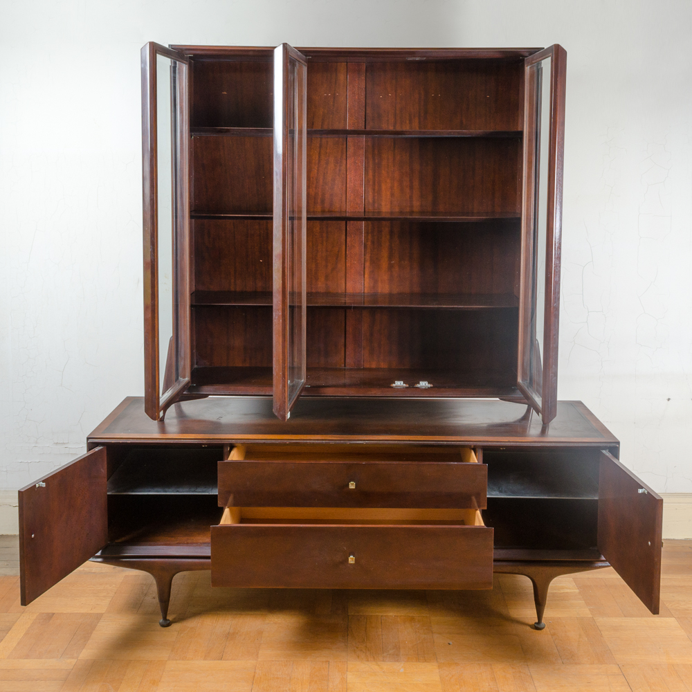 Mid Century Modern Credenza and Display Cabinet