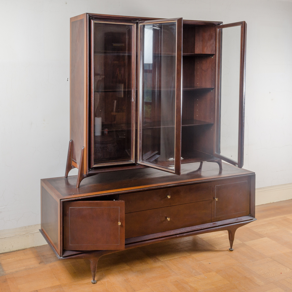 Mid Century Modern Credenza and Display Cabinet
