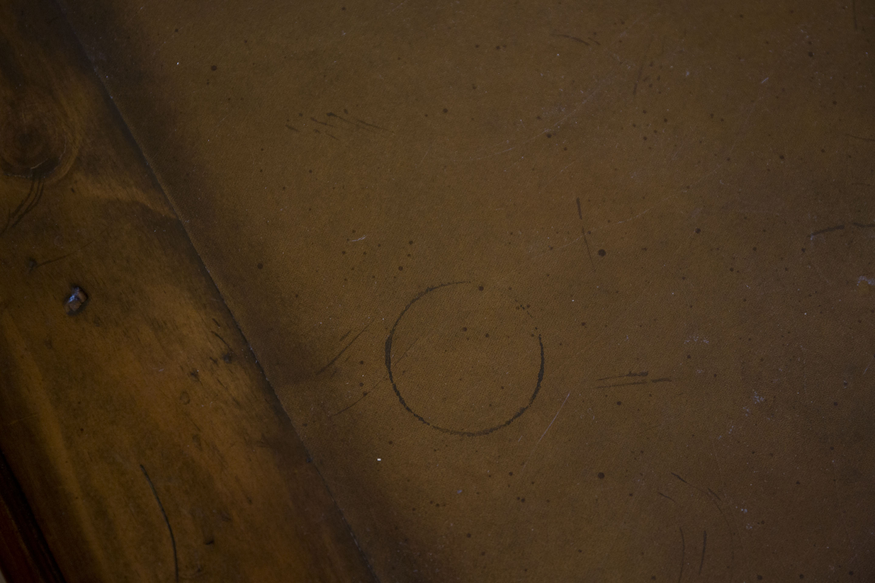Walnut Finished Pine Desk with Oak Chair