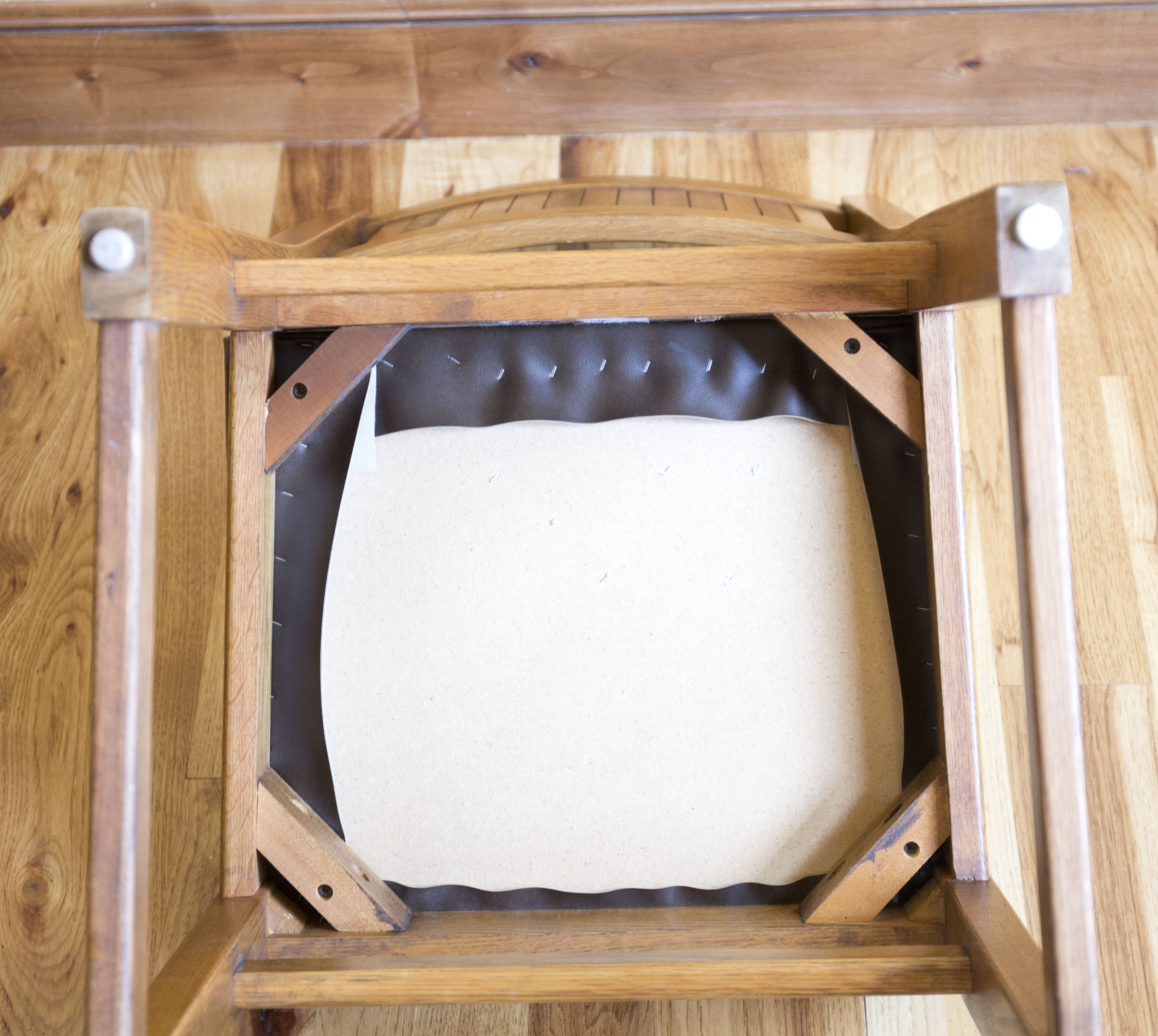 Walnut Finished Pine Desk with Oak Chair