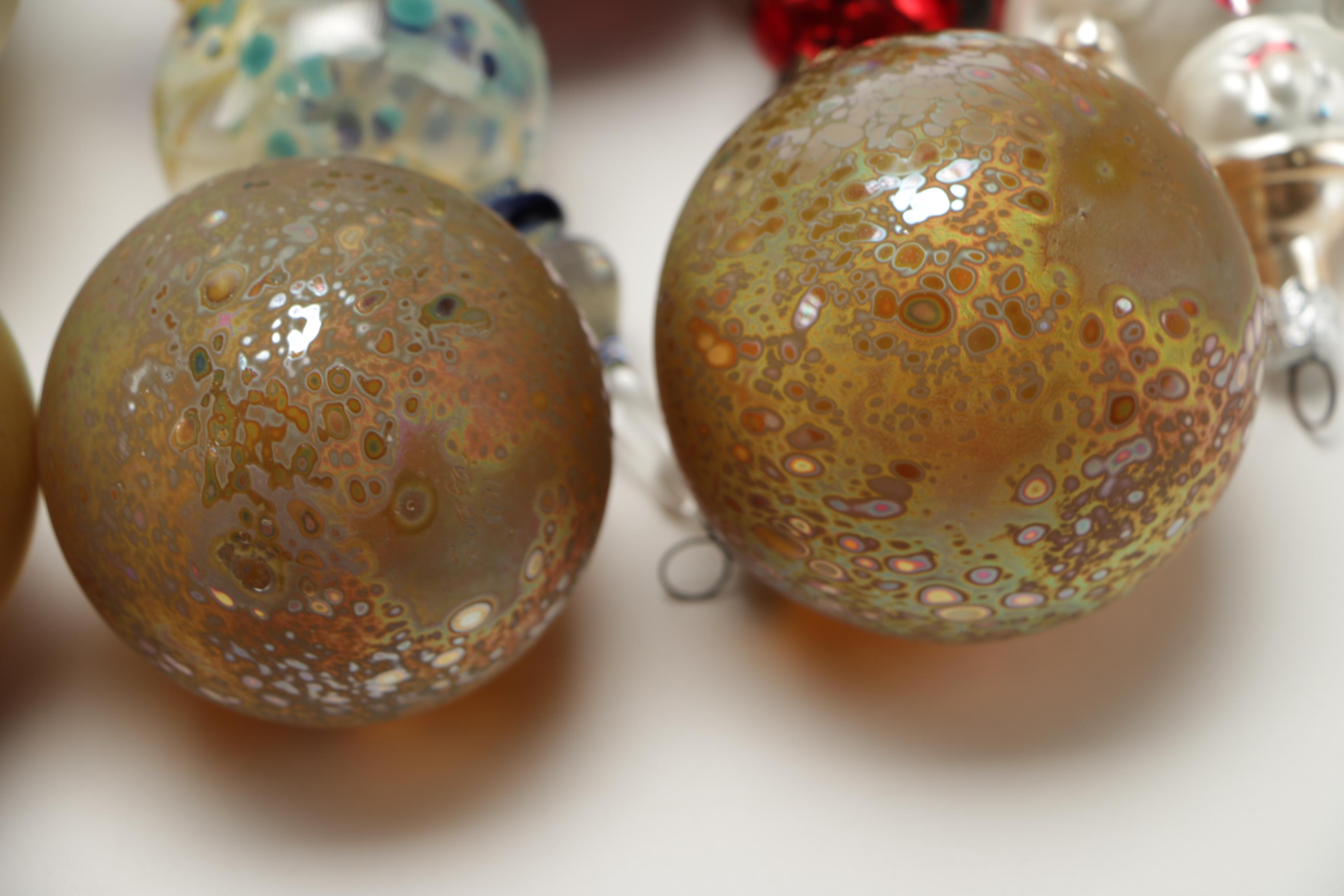 Collection of Hand Blown Glass Ornaments