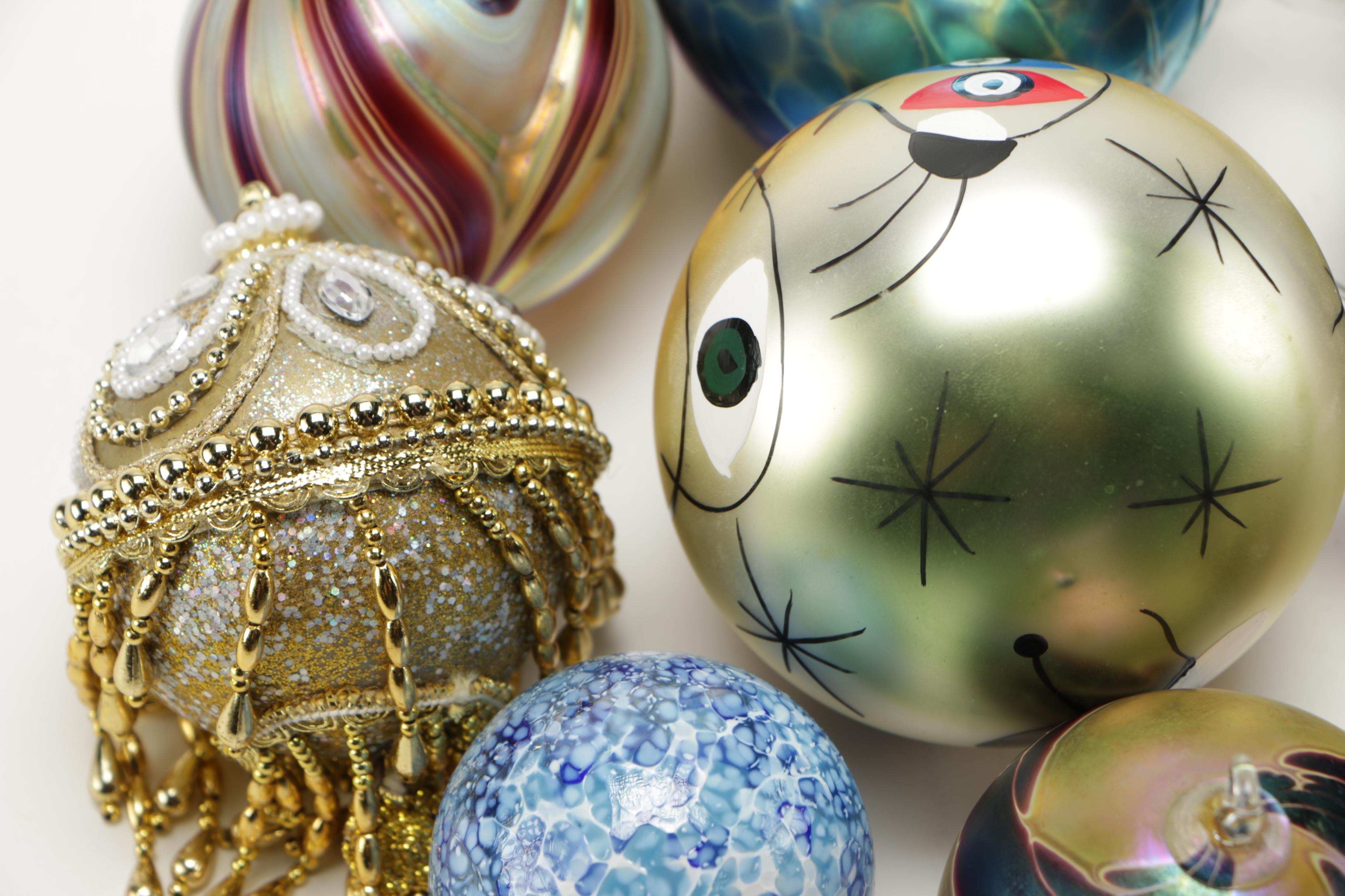 Collection of Hand Blown Glass Ornaments