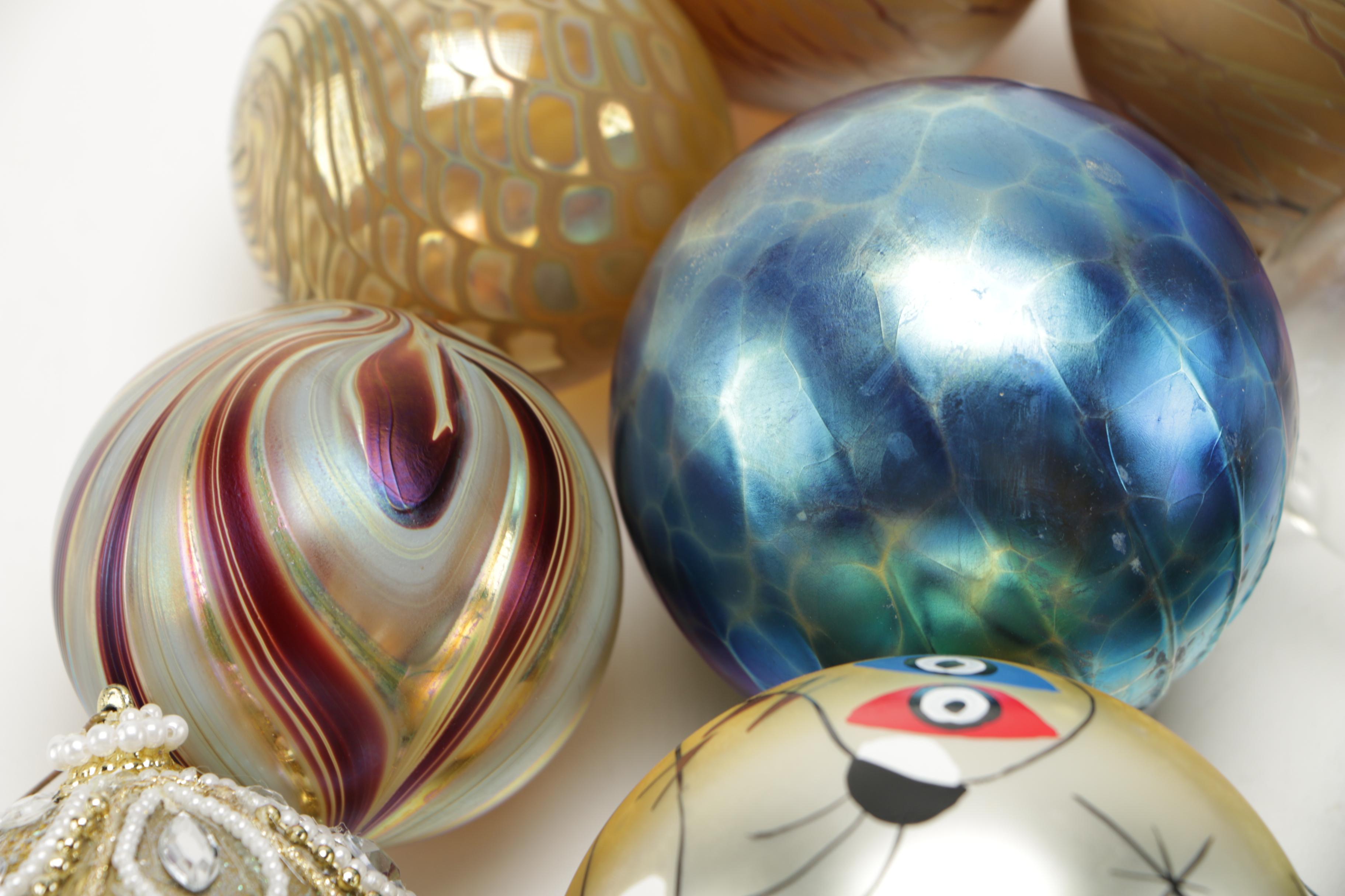 Collection of Hand Blown Glass Ornaments