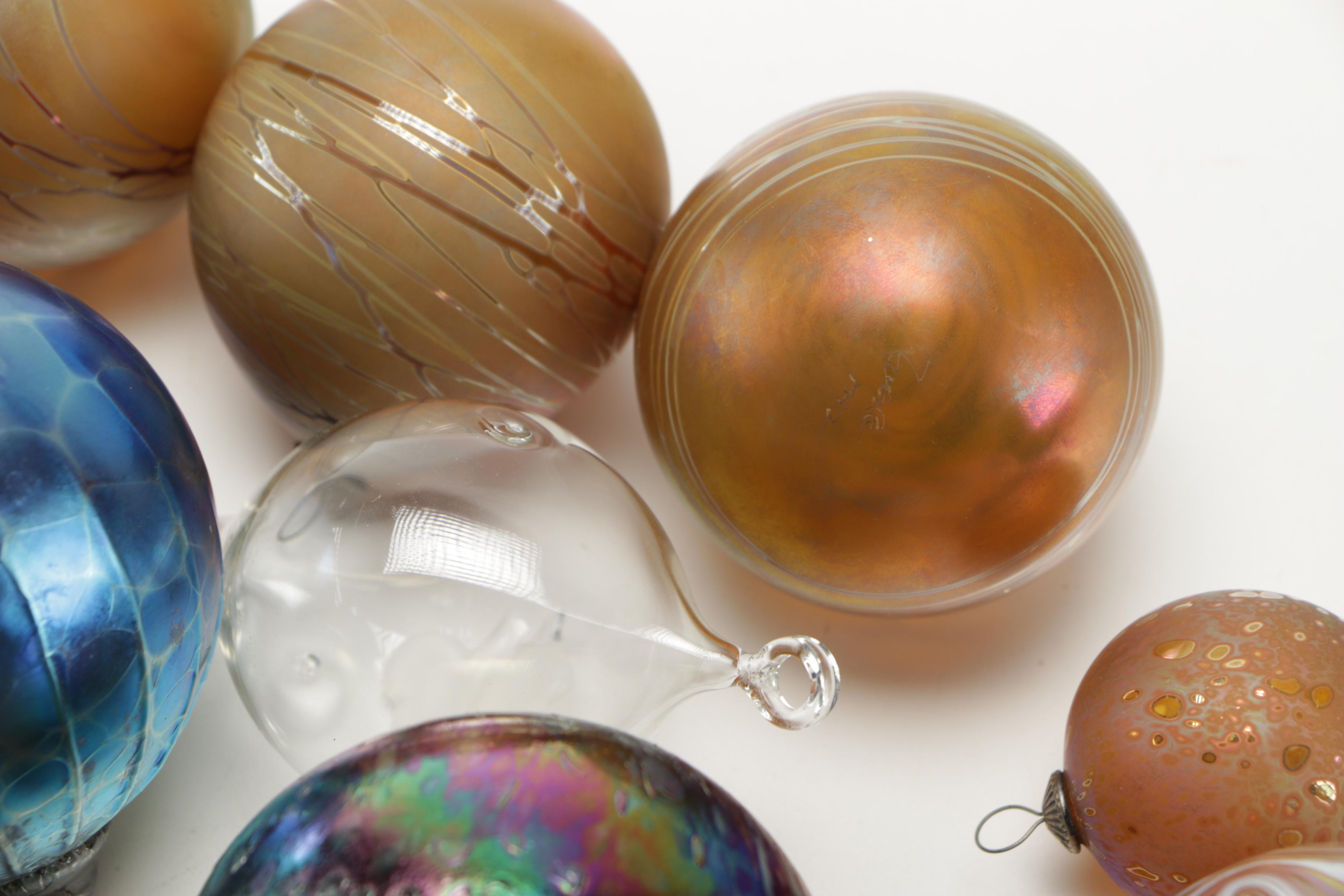 Collection of Hand Blown Glass Ornaments