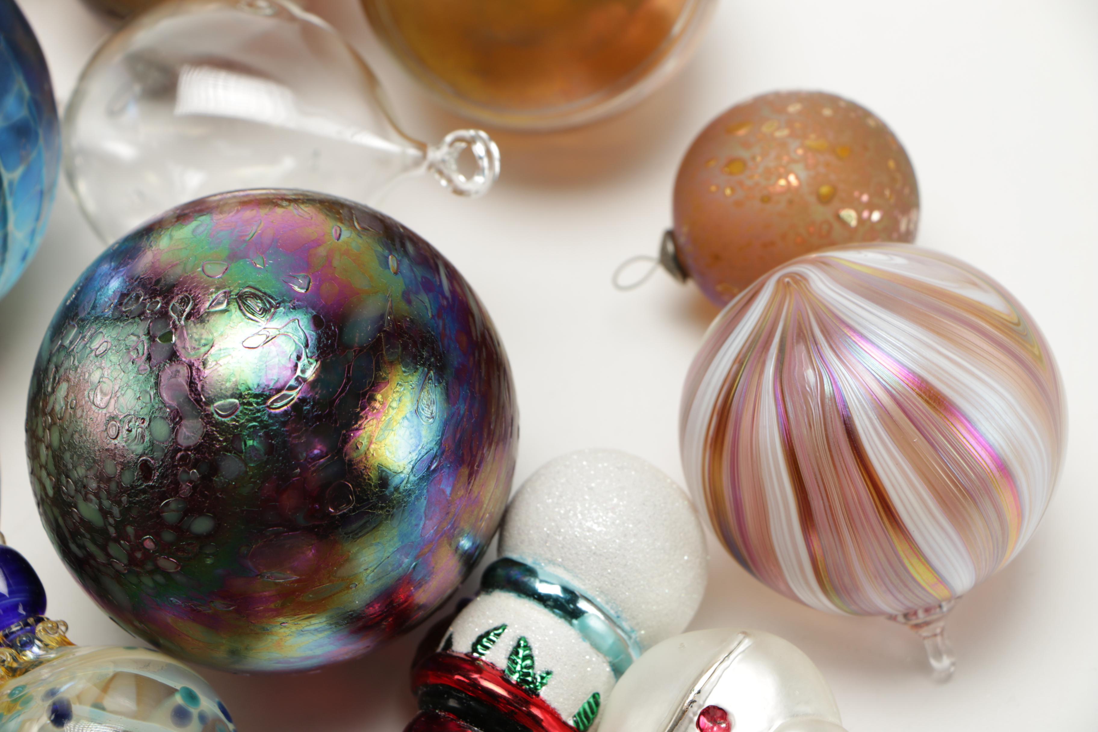Collection of Hand Blown Glass Ornaments