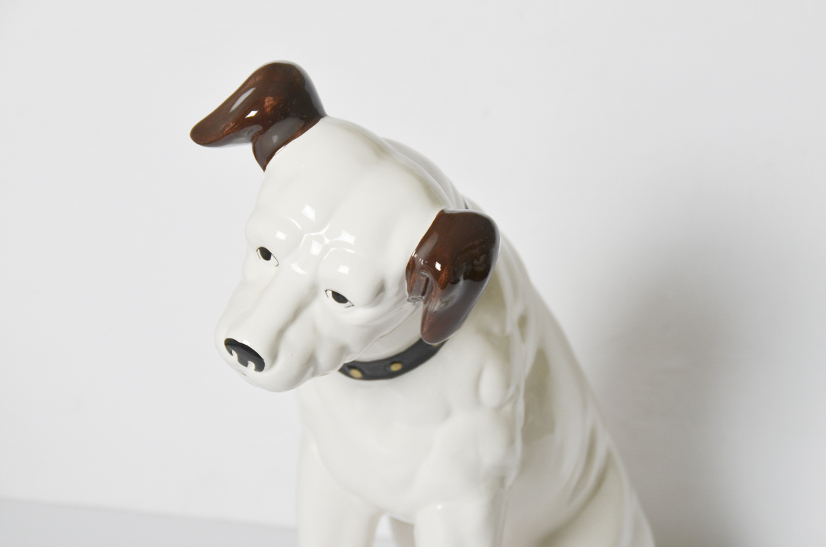 RCA Ceramic "Nipper" Dog Figurine