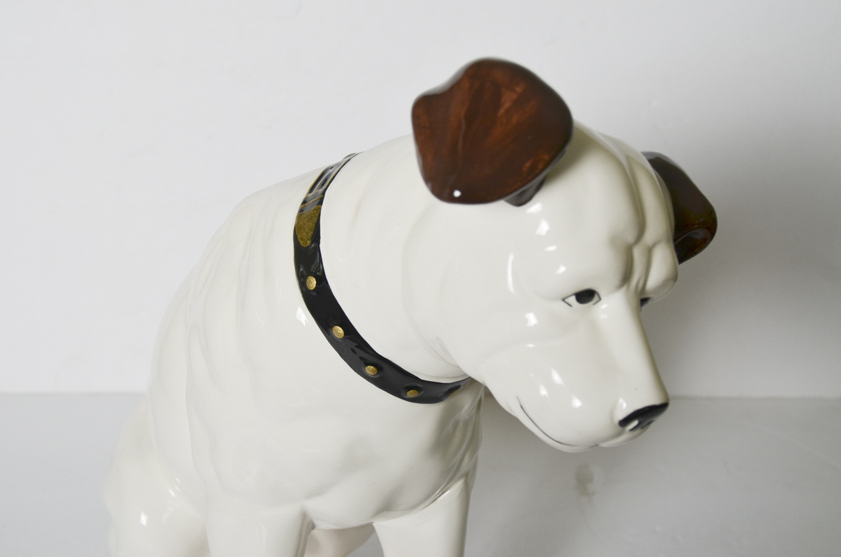RCA Ceramic "Nipper" Dog Figurine