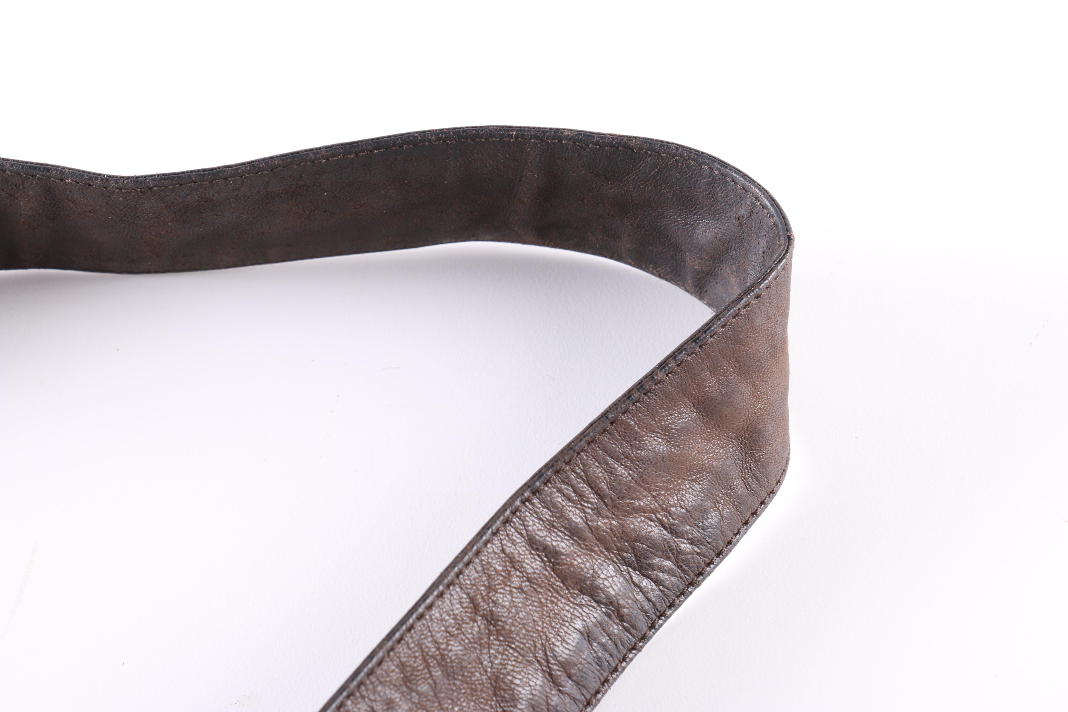 Prada Brown Nylon and Leather Shoulder Bag