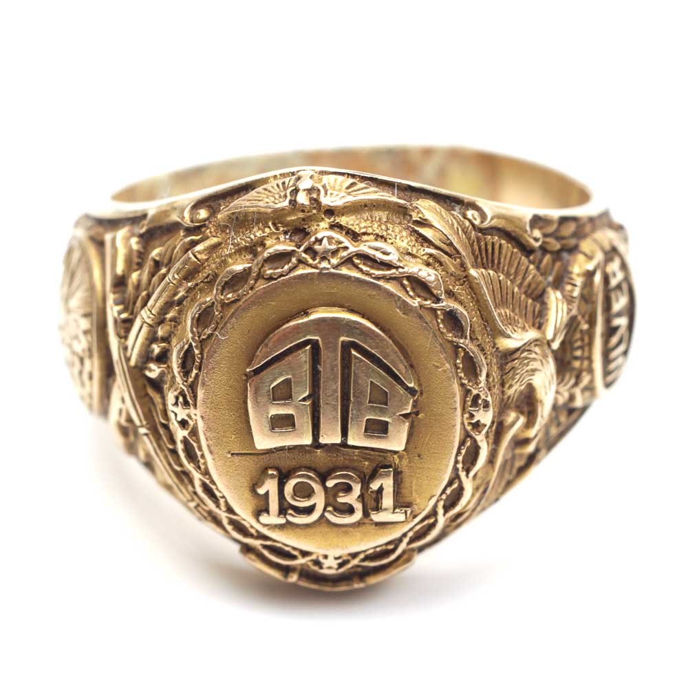 10K Yellow Gold Balfour Company 1931 Class Ring