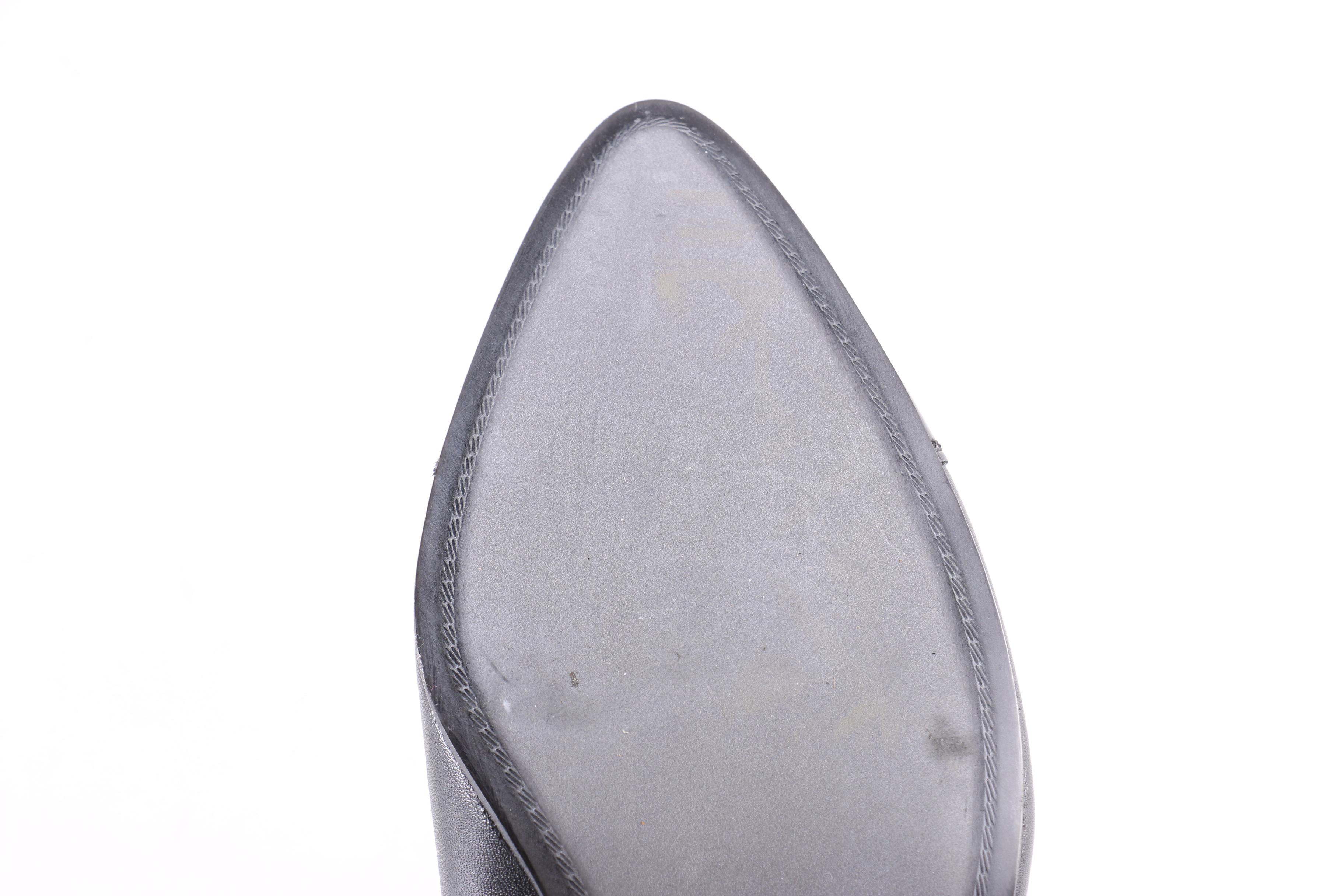 Collection of Black Heels and Sandals Including Tory Burch