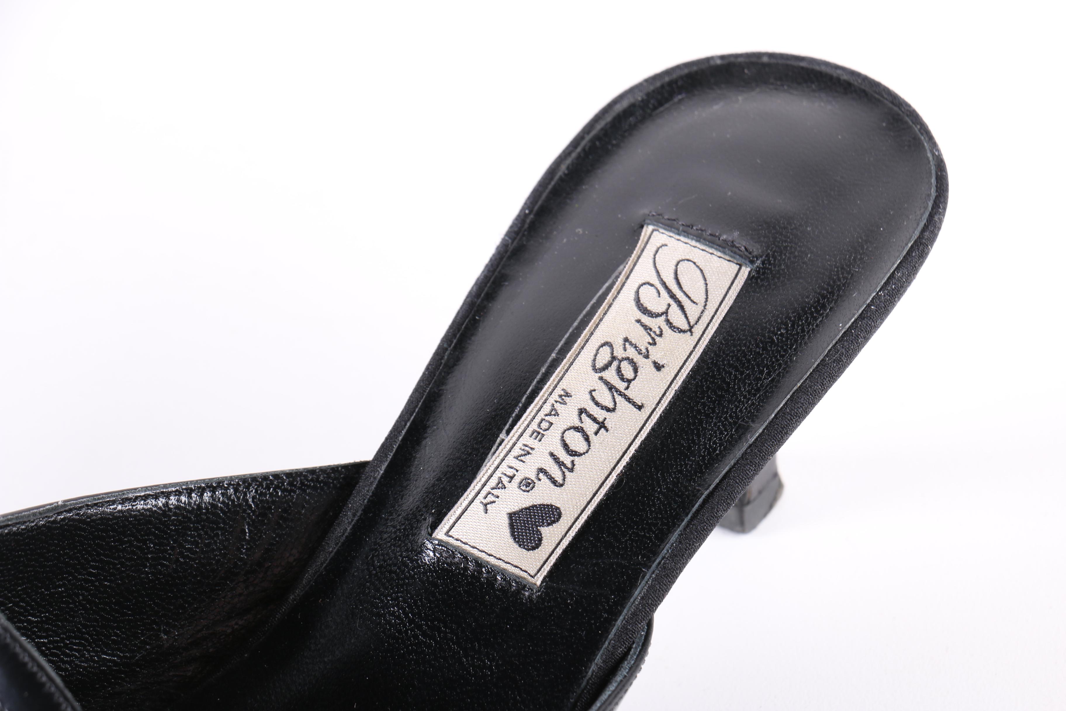 Collection of Black Heels and Sandals Including Tory Burch