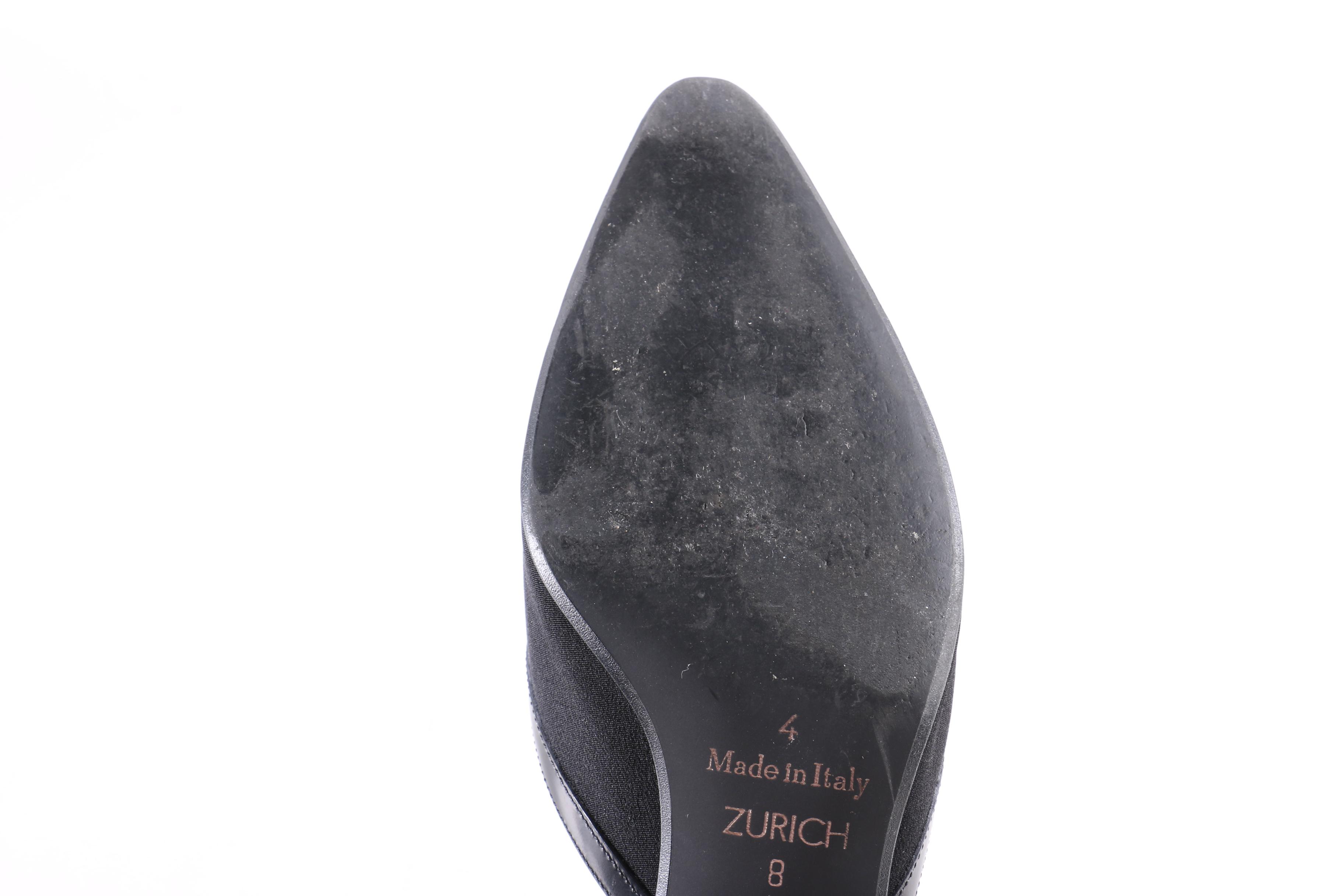 Collection of Black Heels and Sandals Including Tory Burch