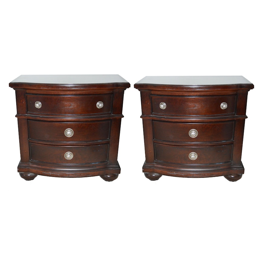 Pair of Mahogany Stained Nightstands