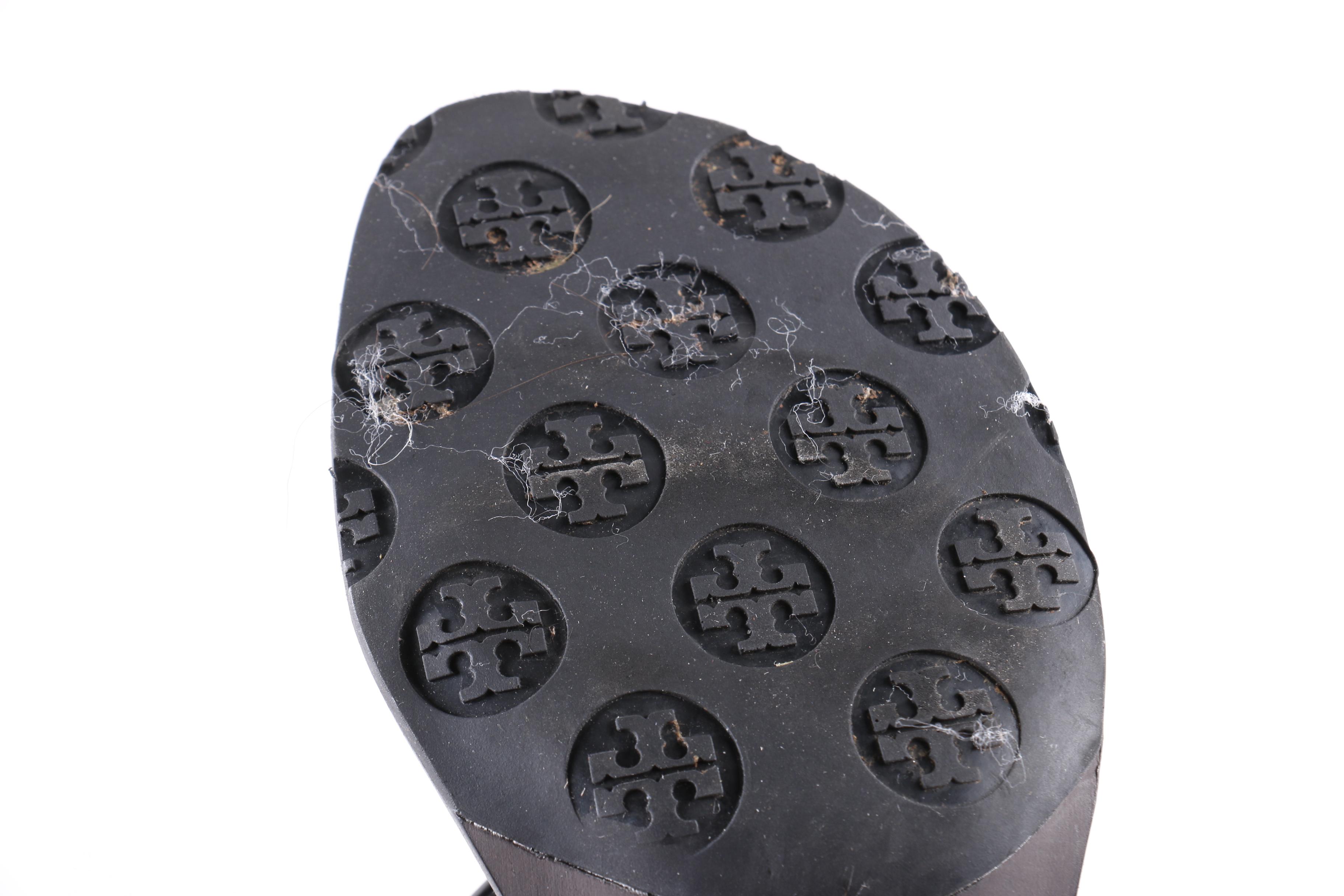 Collection of Black Heels and Sandals Including Tory Burch