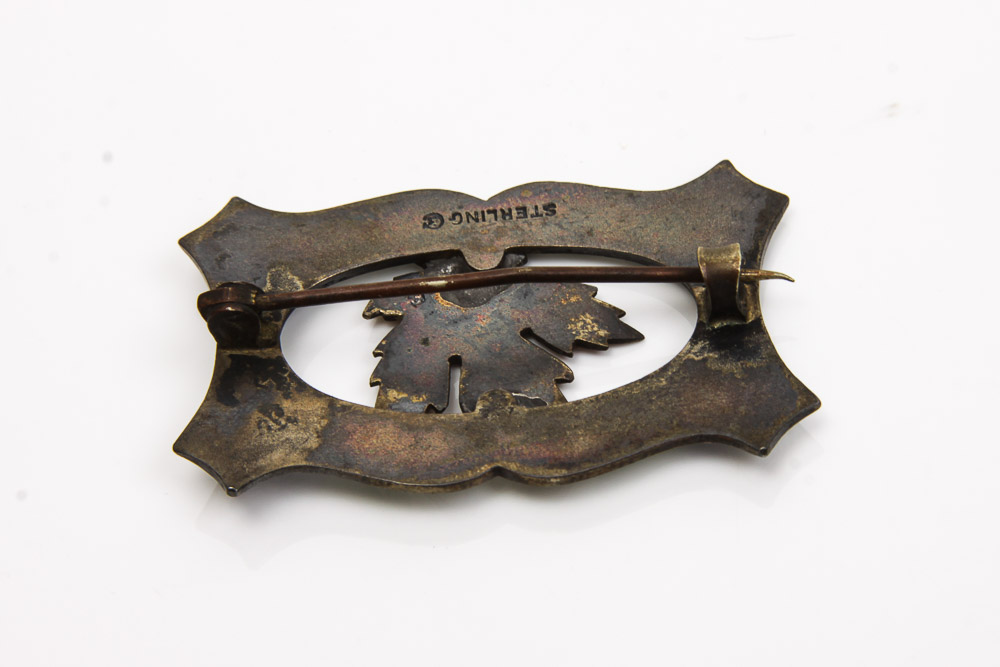 Sterling Silver Maple Leaf Brooch and Pins