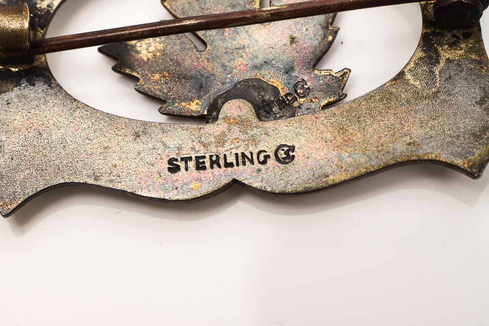 Sterling Silver Maple Leaf Brooch and Pins