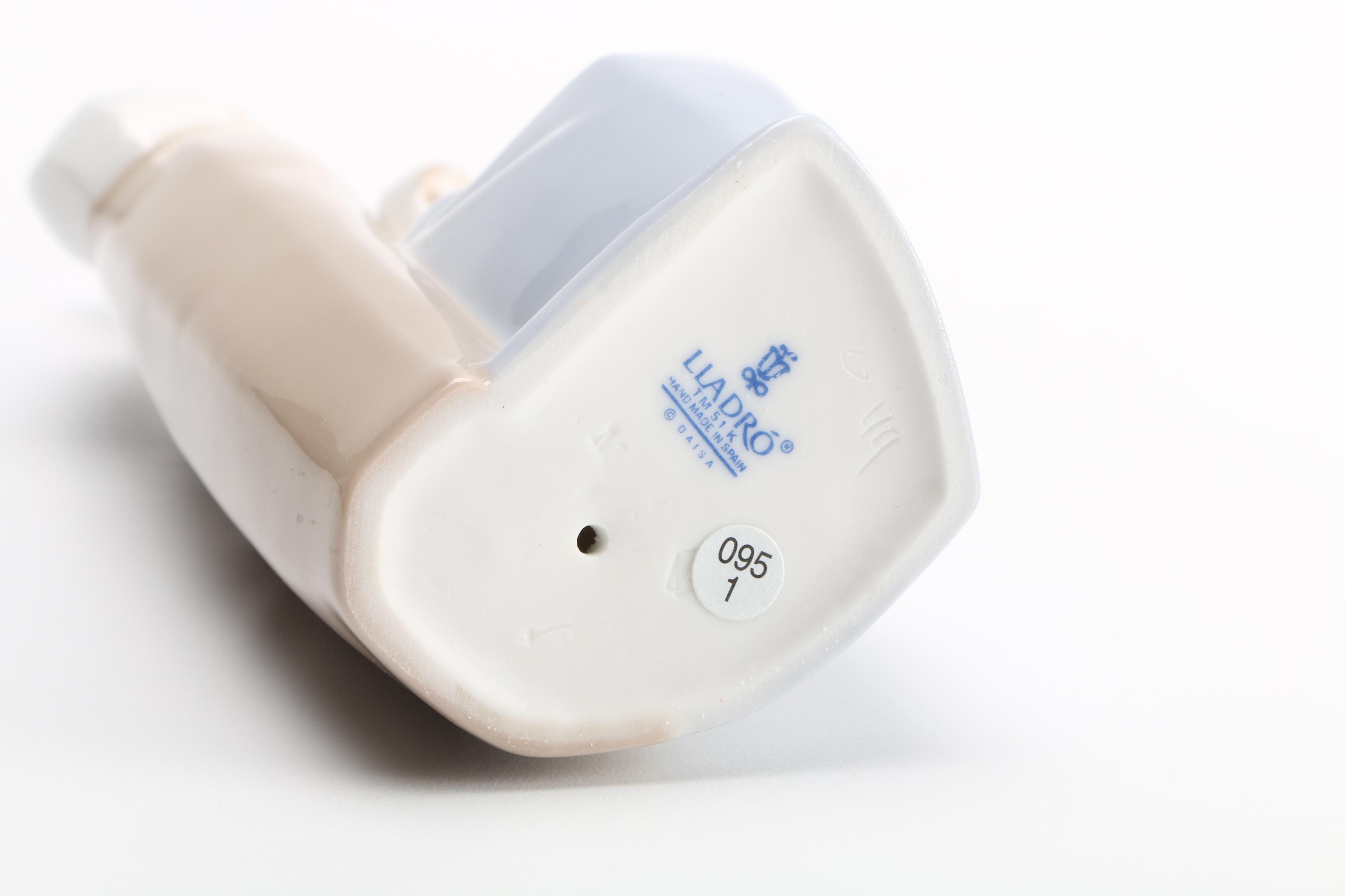 Lladro Porcelain Baby Jesus, Mary, and Joseph Figurine