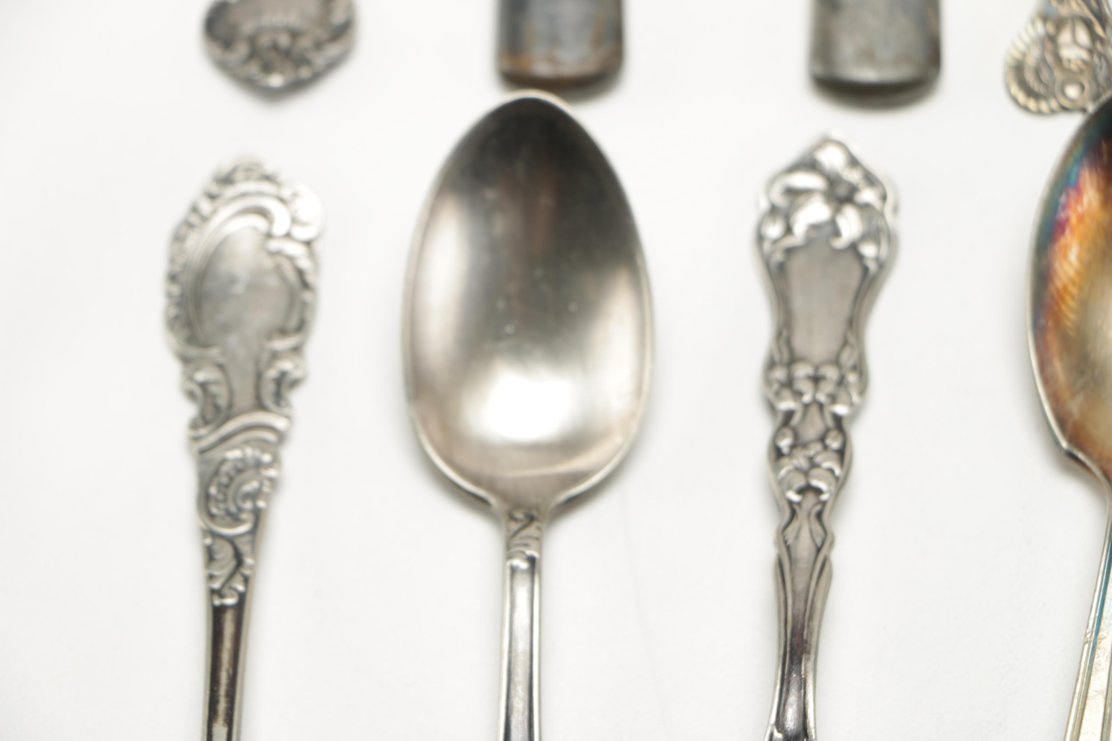 Assorted Silver Plate Flatware Featuring C.D Peacock