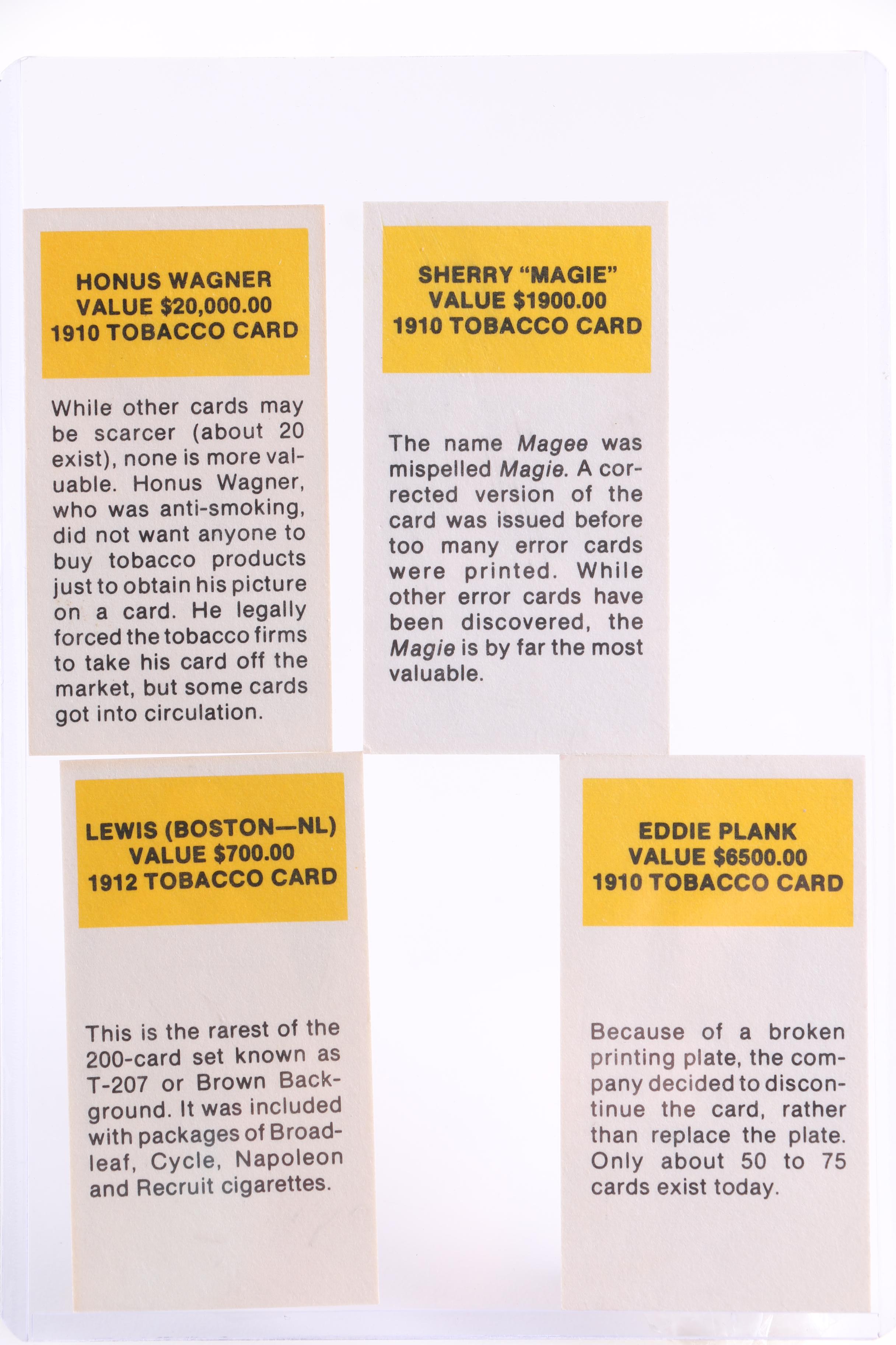 Collection of Re-Issued Vintage Baseball Cards