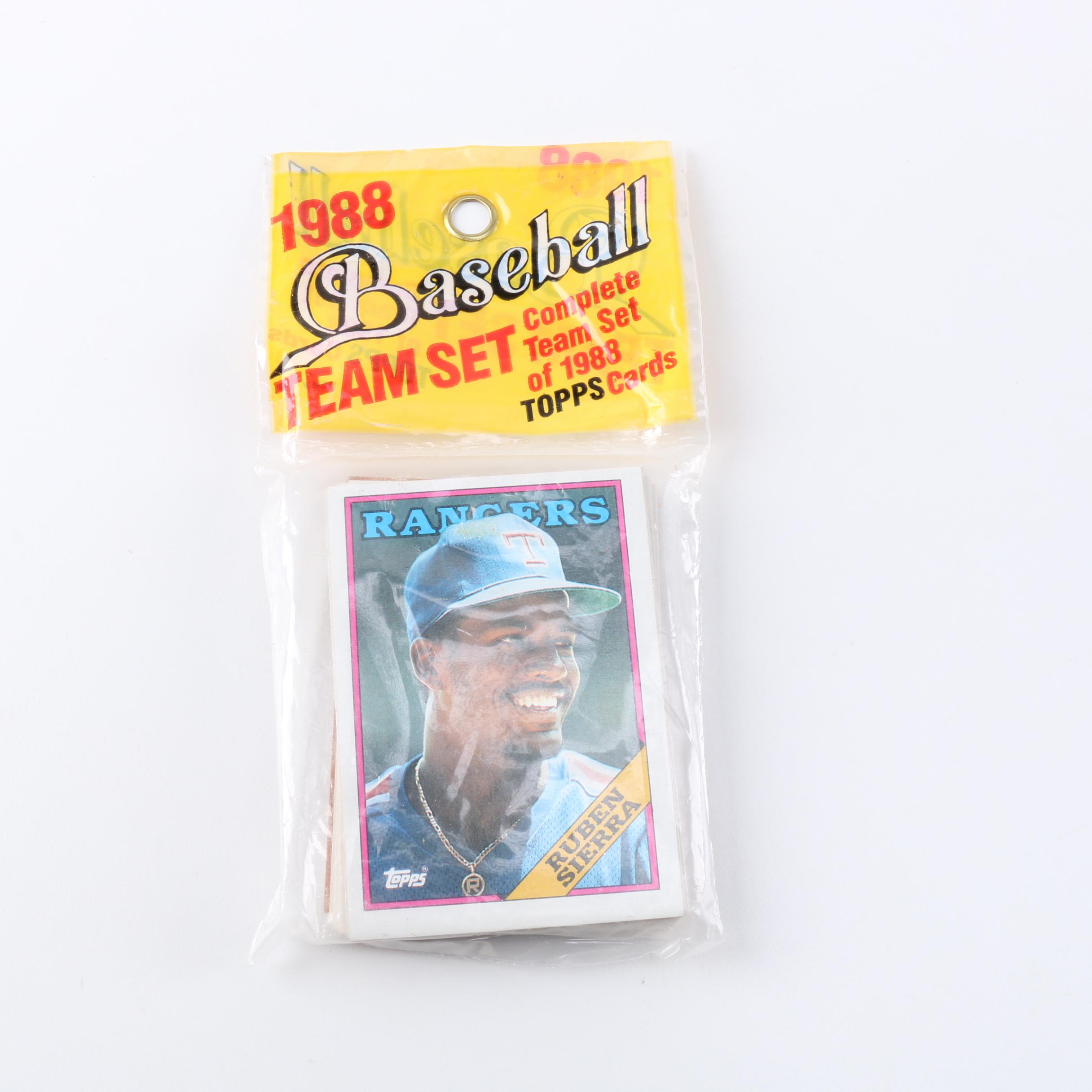 Collection of 1988 Topps Baseball Team Sets