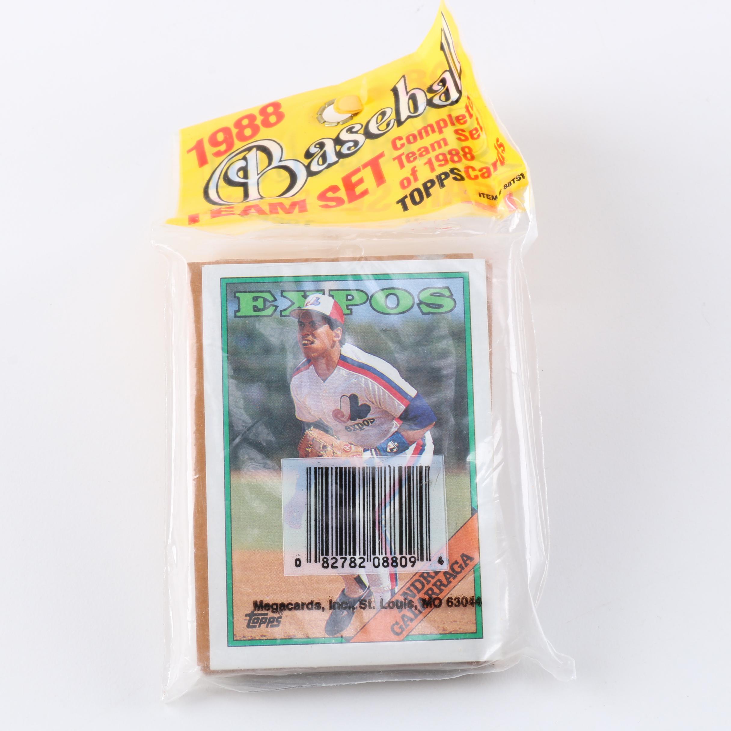 Collection of 1988 Topps Baseball Team Sets