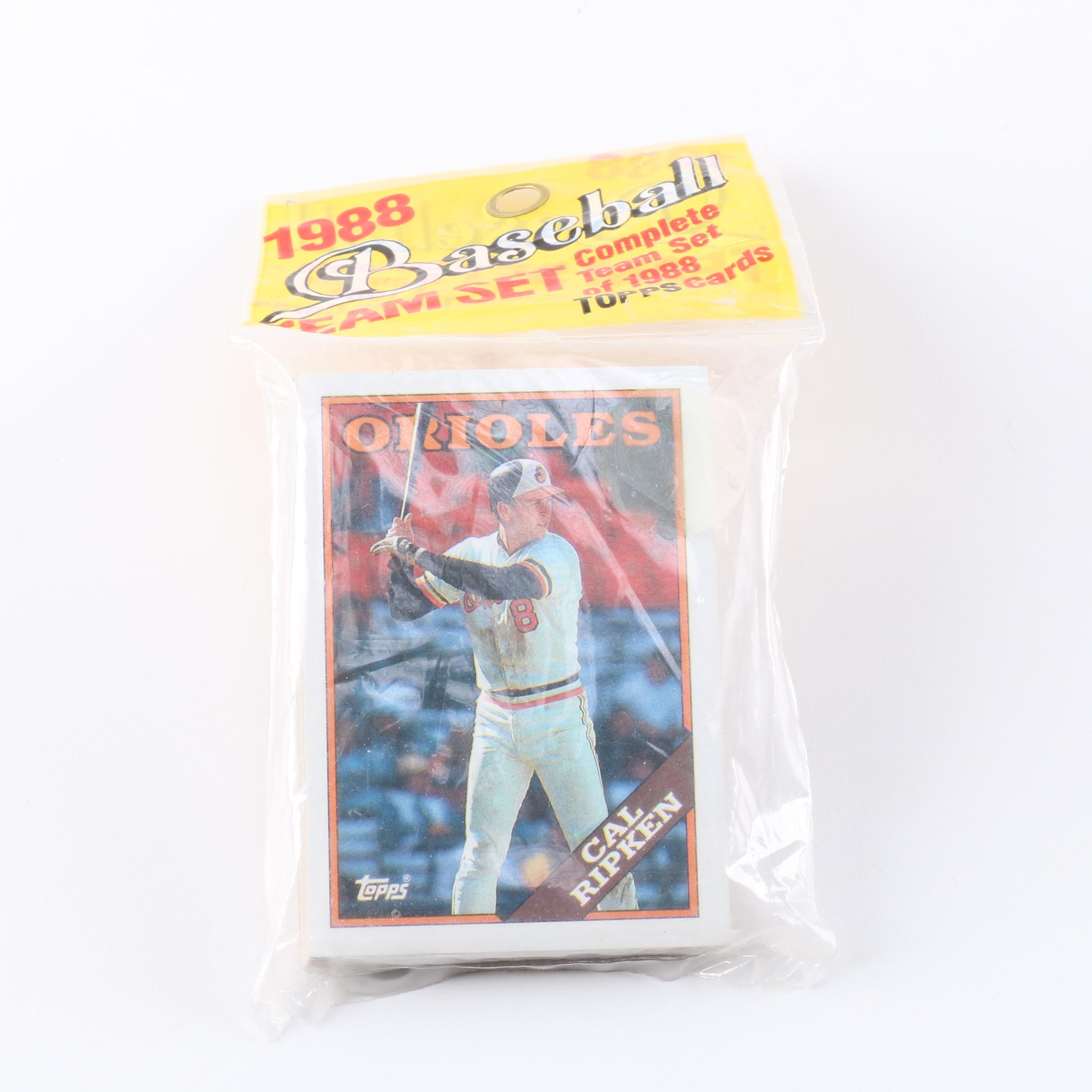 Collection of 1988 Topps Baseball Team Sets